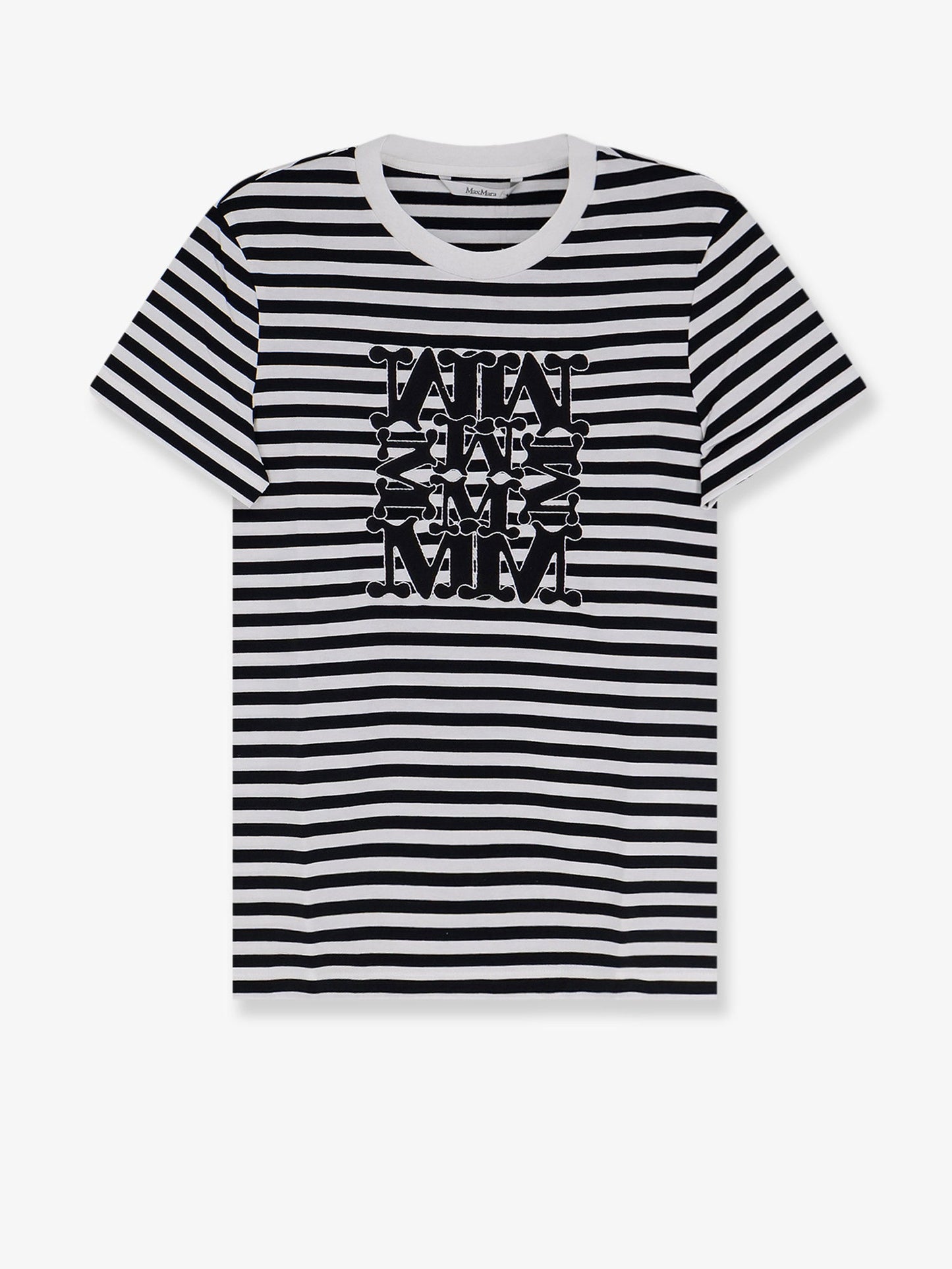 Max Mara Women Mxmruta Cotton T-Shirt With Front Embroidery MAX MARA