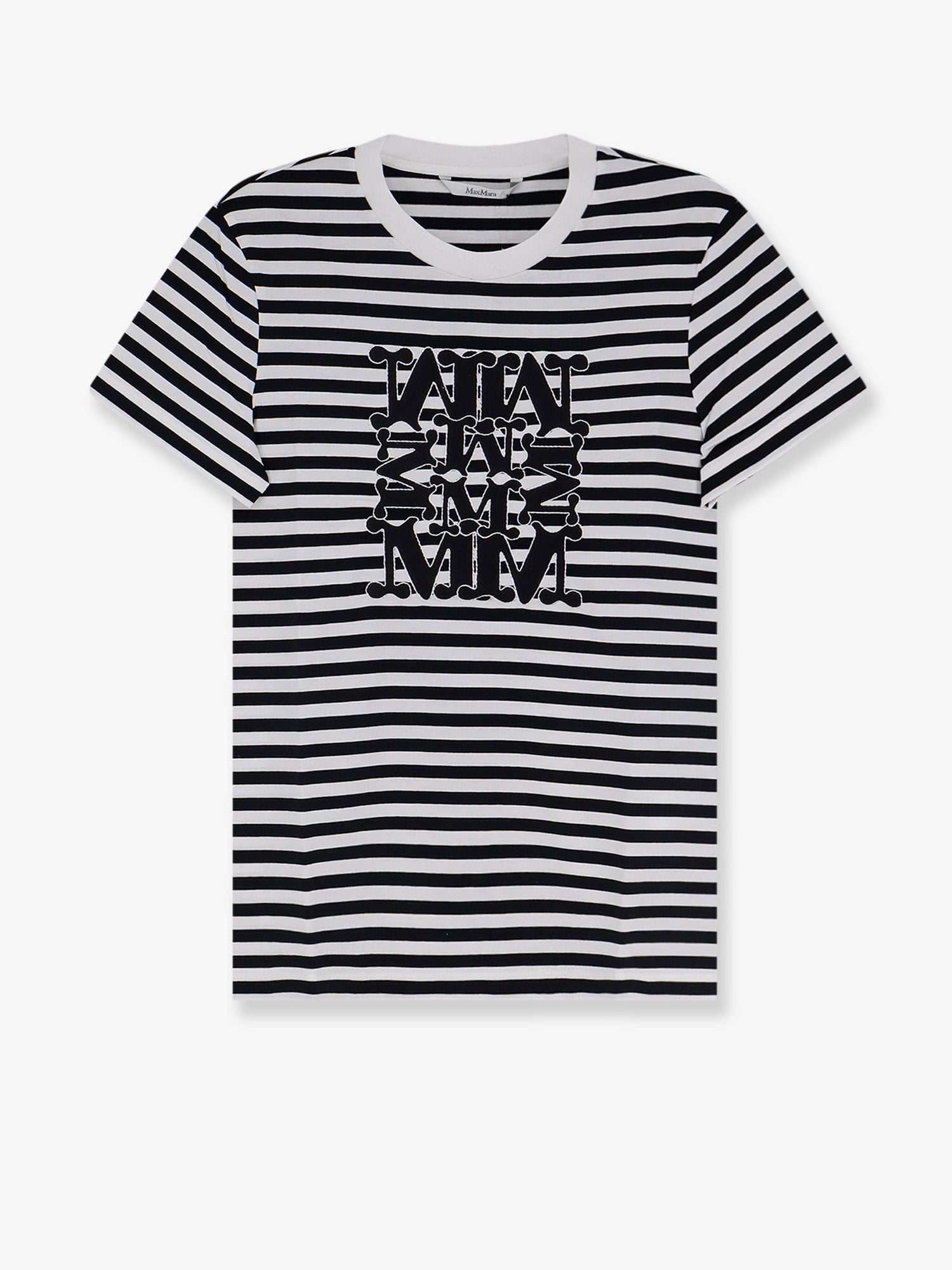 Max Mara Women Mxmruta Cotton T-Shirt With Front Embroidery MAX MARA