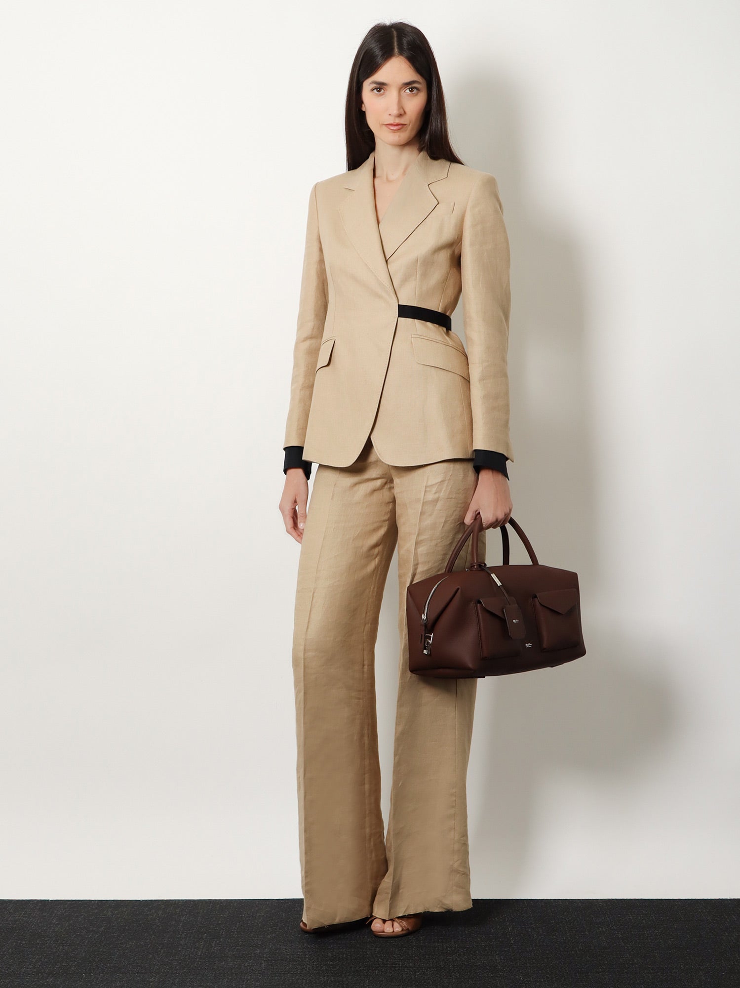 Max Mara Women Holdall Cargo Leather Handbag MAX MARA