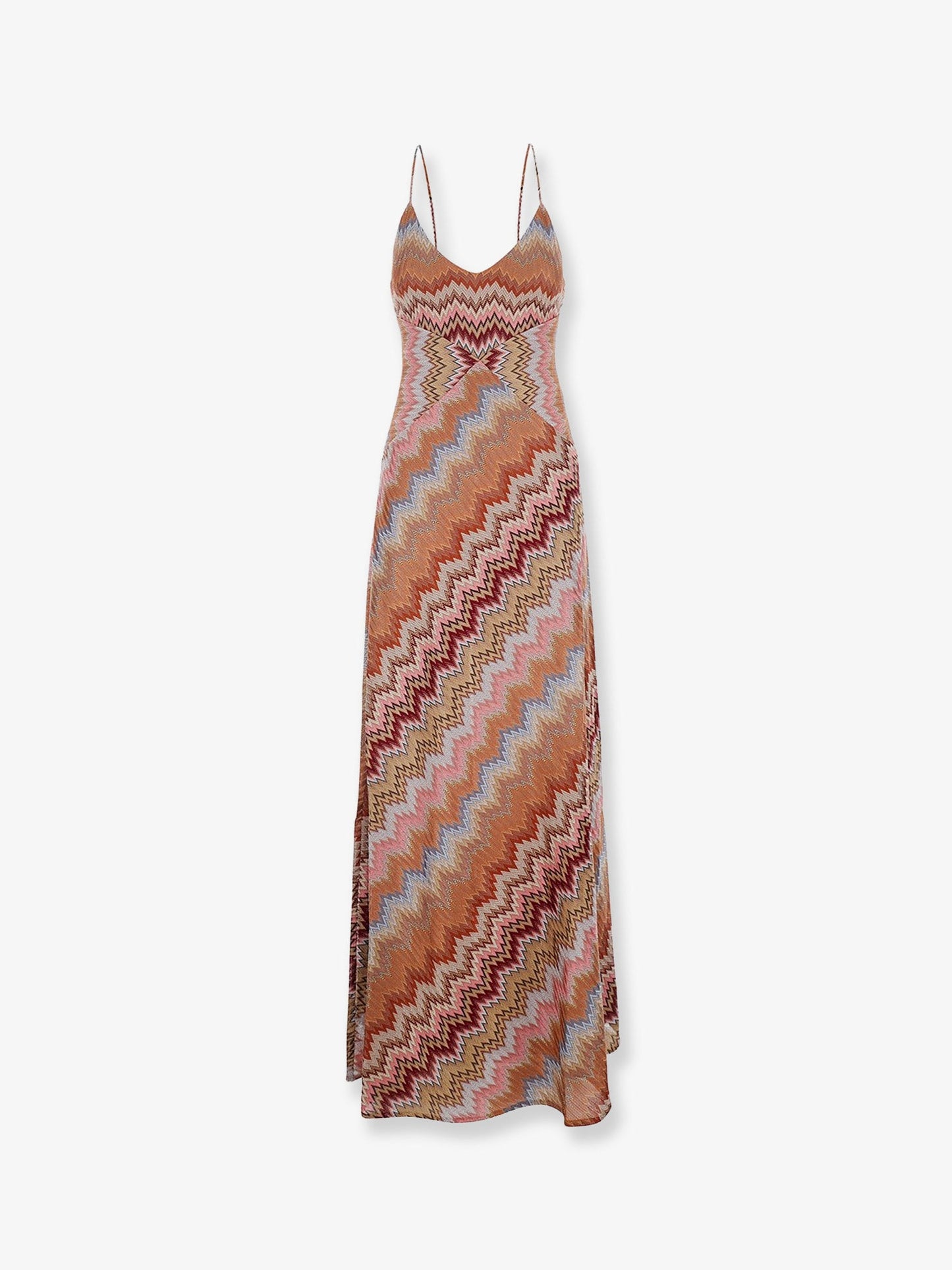 Missoni Women Long Viscose Dress With Chevron Pattern MISSONI