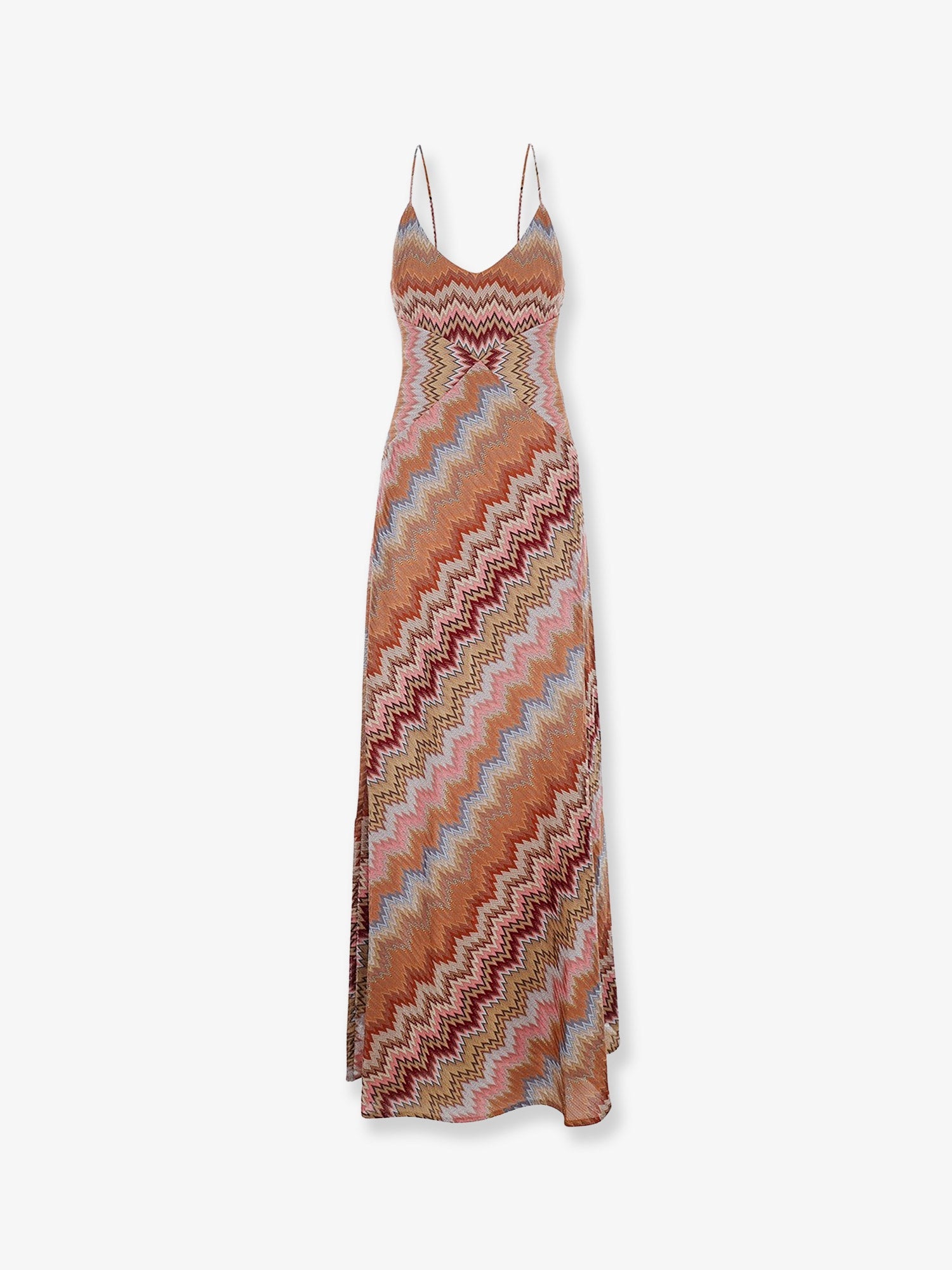 Missoni Women Long Viscose Dress With Chevron Pattern MISSONI