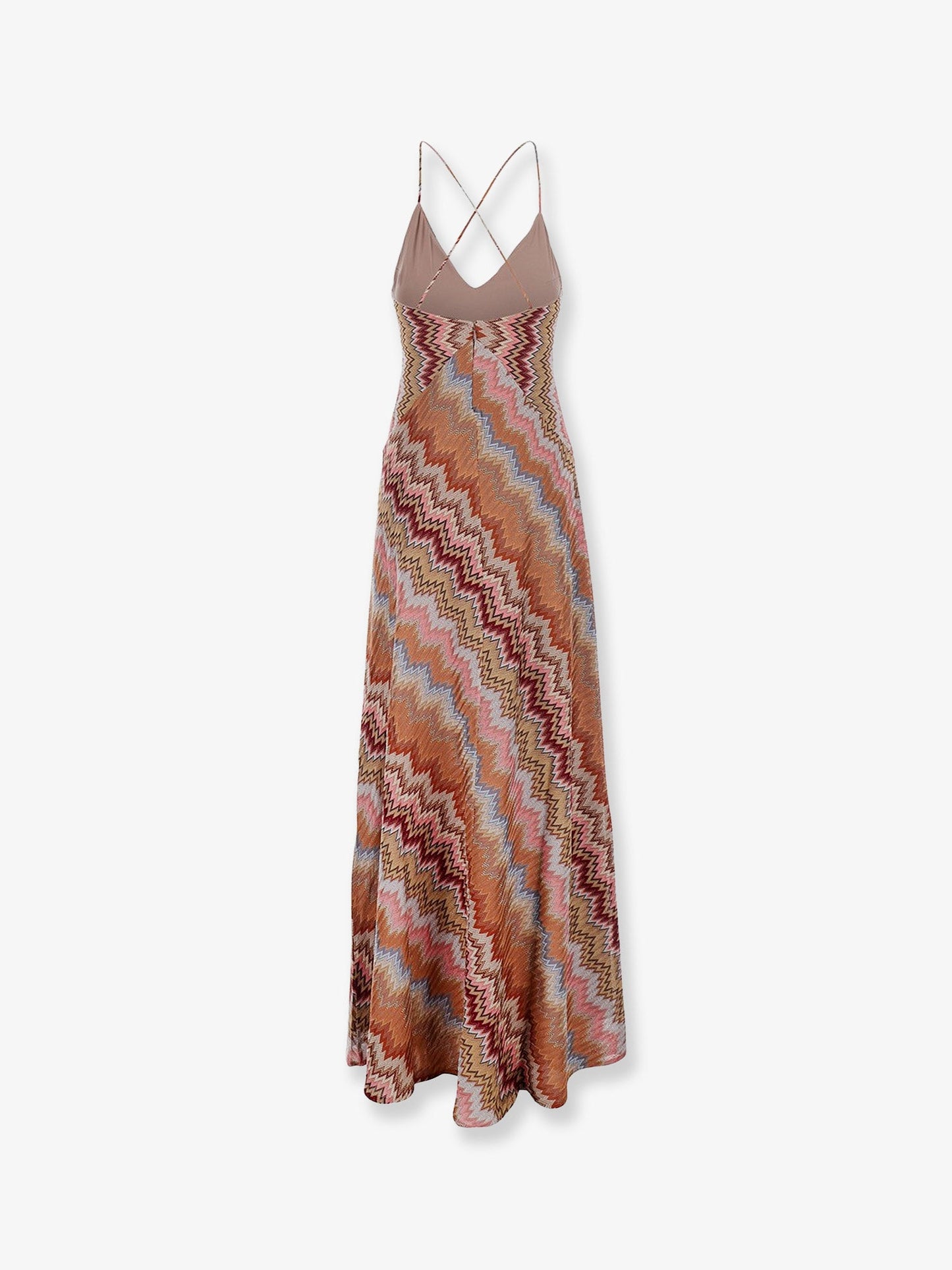 Missoni Women Long Viscose Dress With Chevron Pattern MISSONI