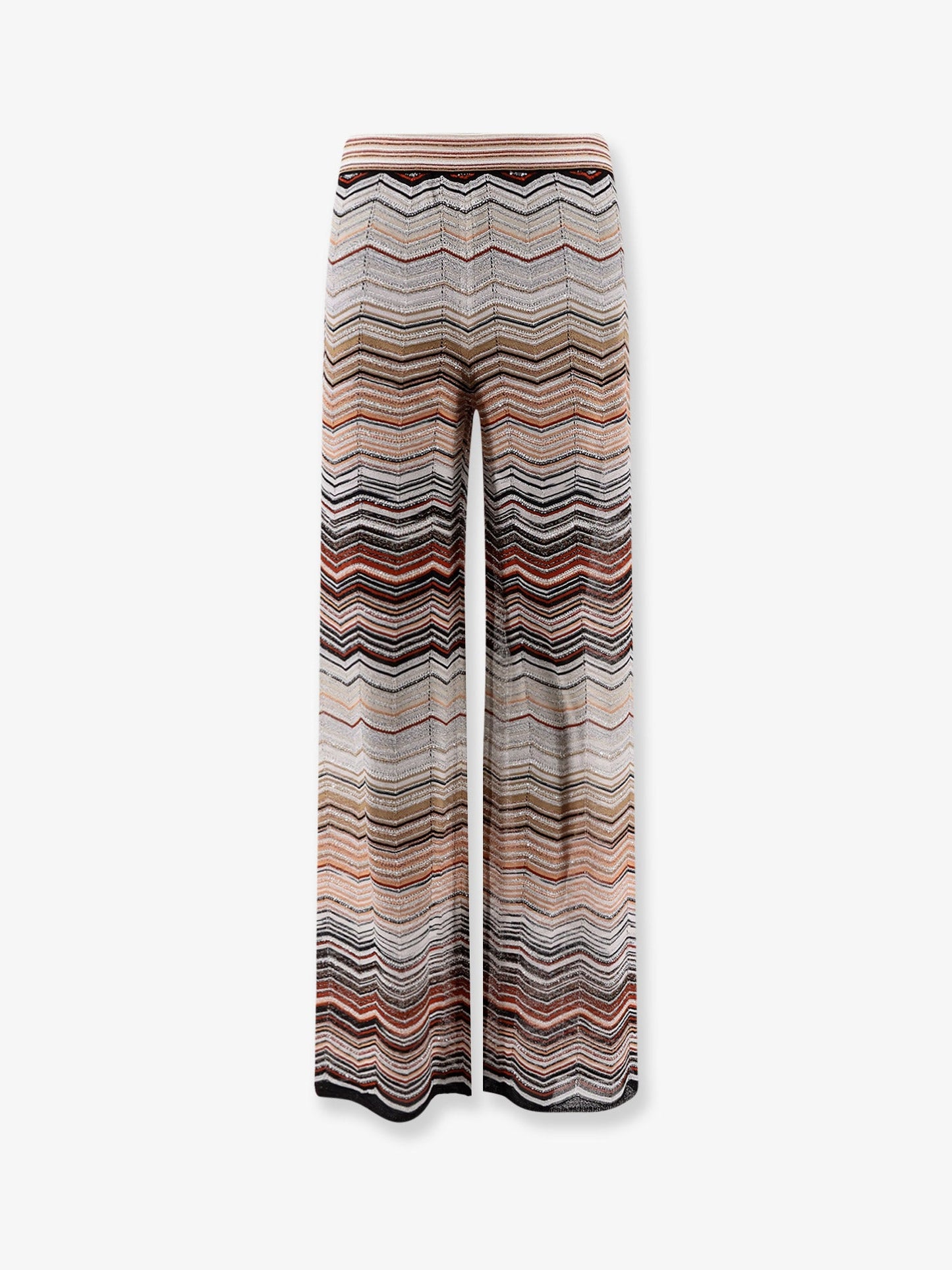 Missoni Women Viscose Trousers With Laminated Chevron Pattern MISSONI