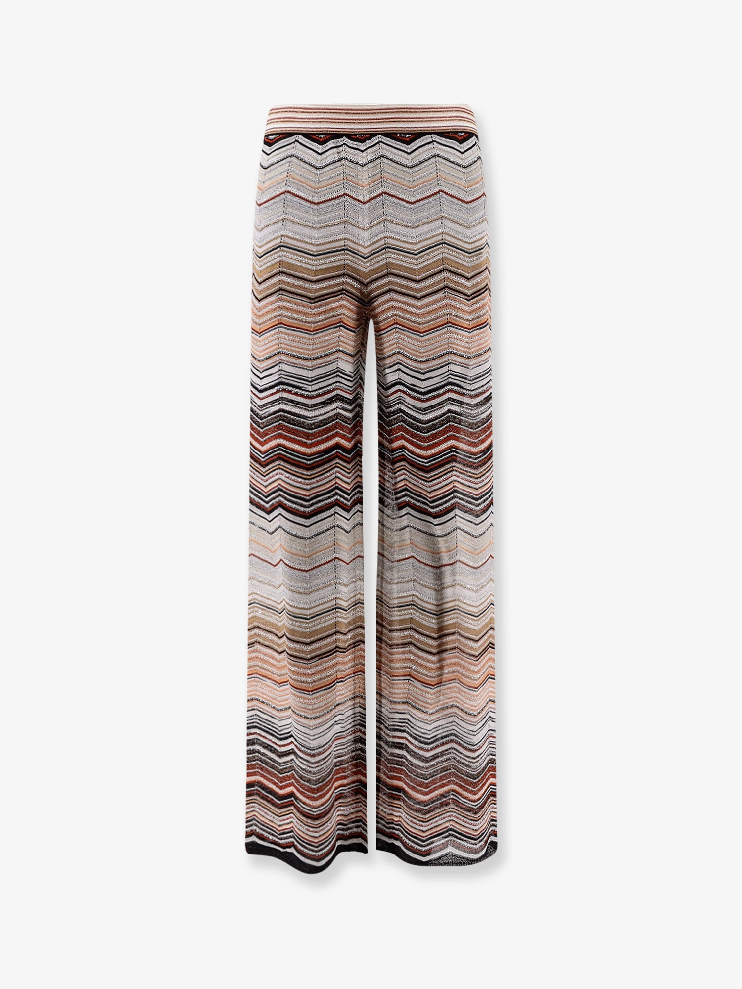 Missoni Women Viscose Trousers With Laminated Chevron Pattern MISSONI