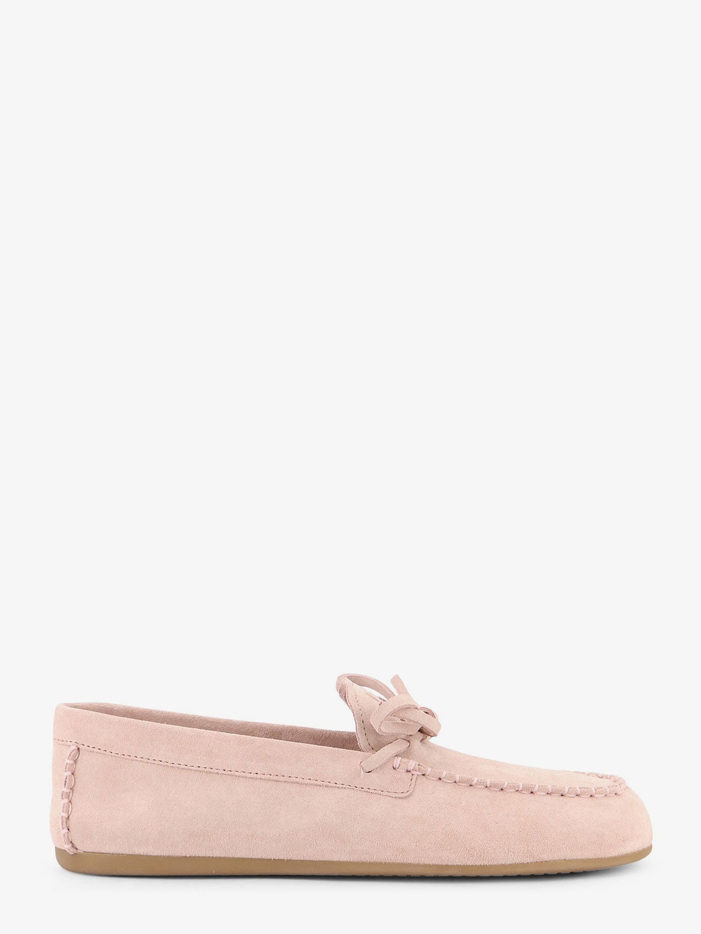 Miu Miu Women Suede Loafer With Frontal Logo MIU MIU