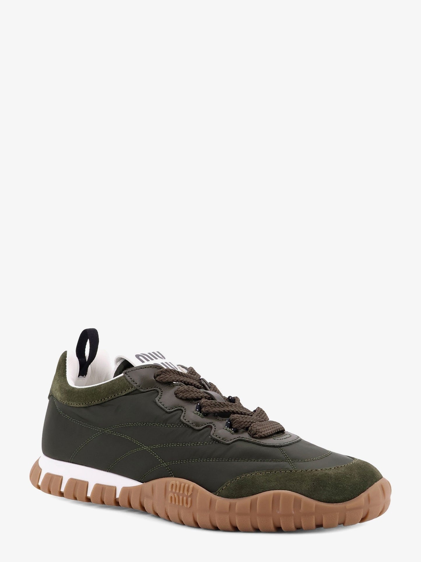 Miu Miu Women Technical Fabric And Suede Tyre Sneakers MIU MIU