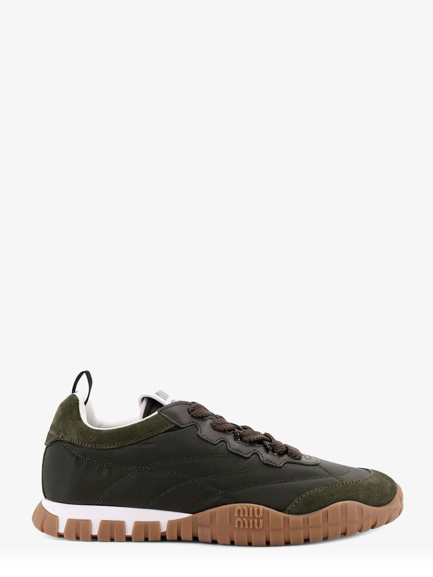 Miu Miu Women Technical Fabric And Suede Tyre Sneakers MIU MIU