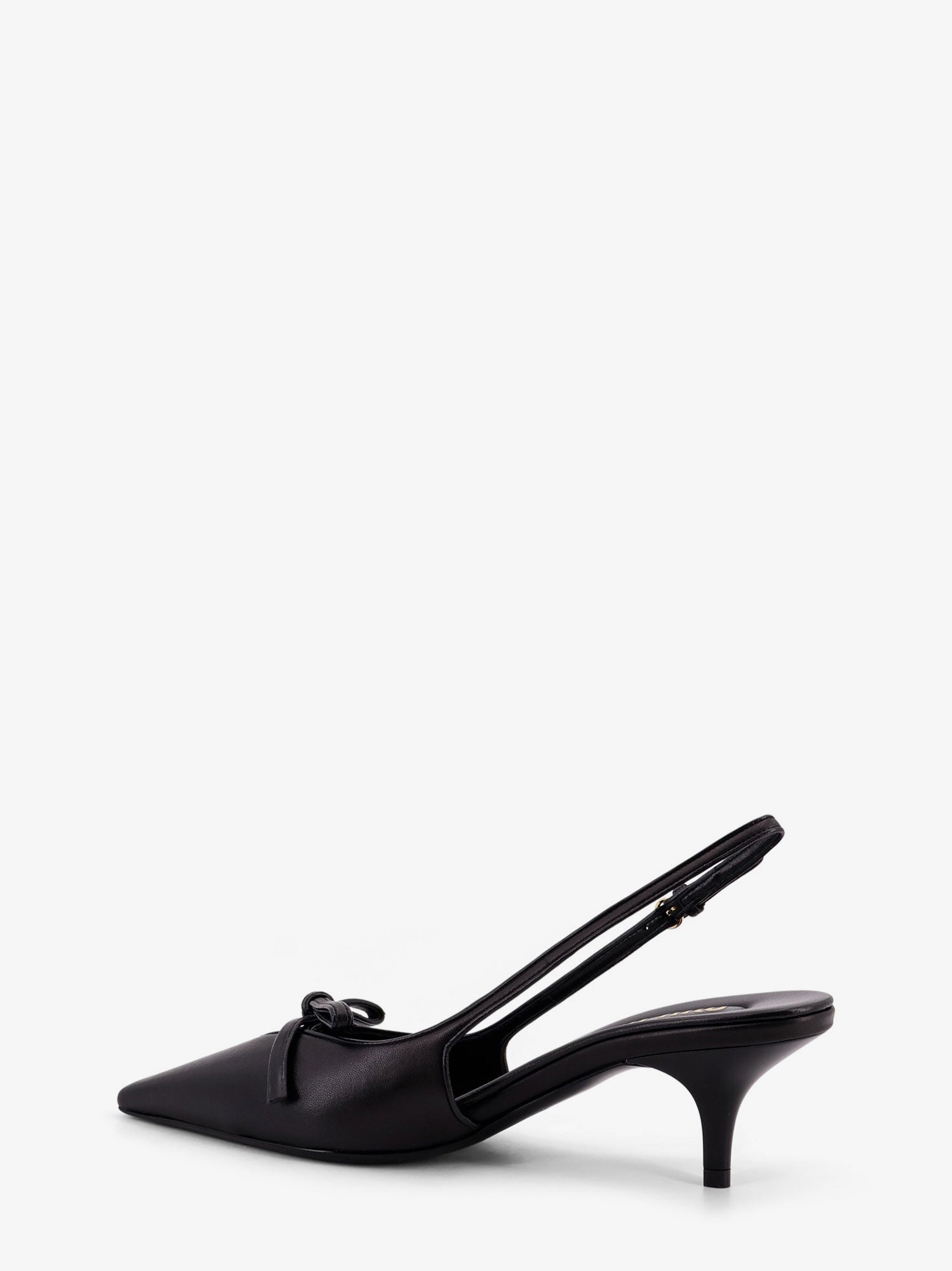 Miu Miu Women Leather Decollete With Logo Bow Detail MIU MIU