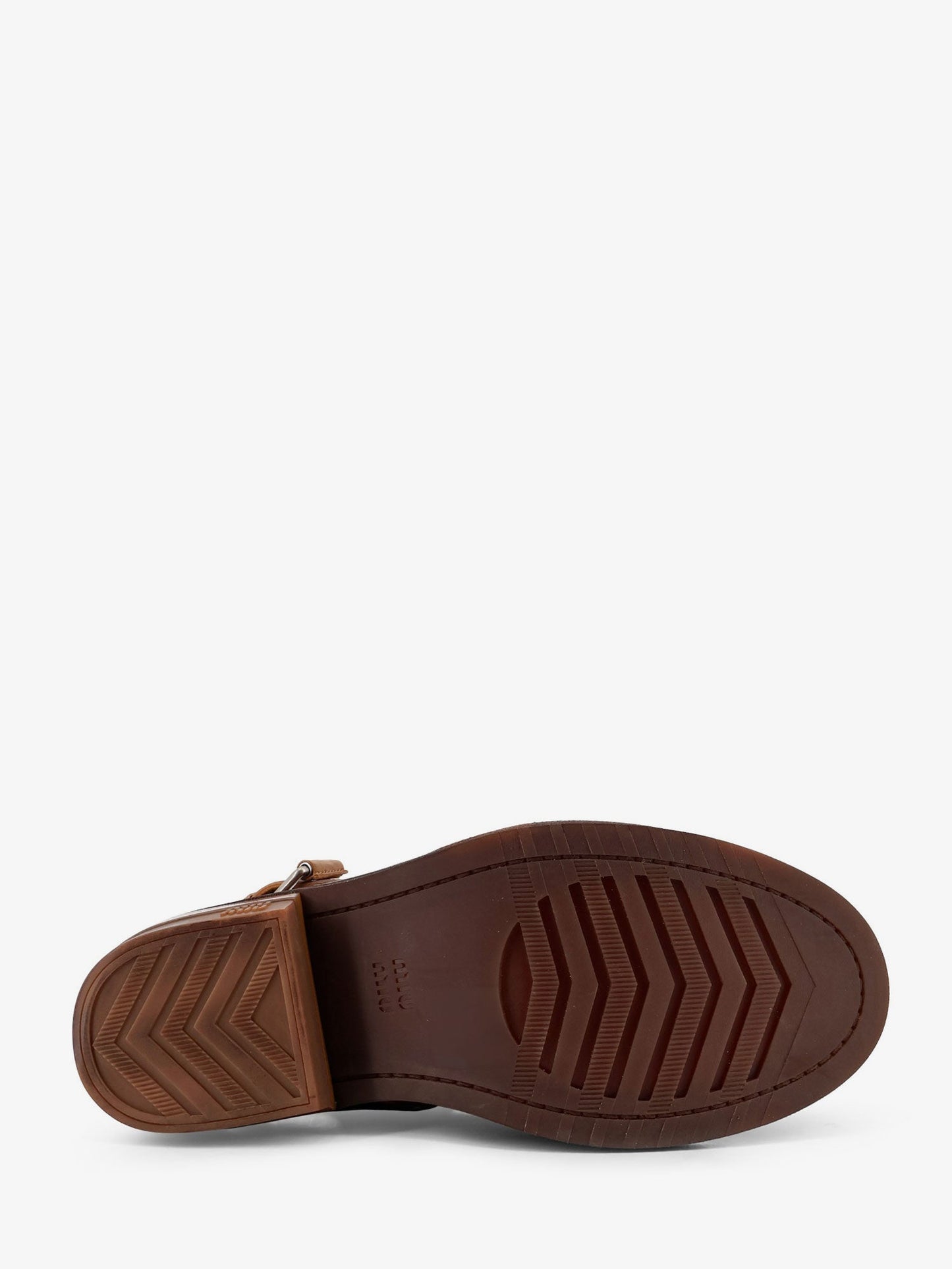 Miu Miu Women Foule Leather Sabot Sandals MIU MIU