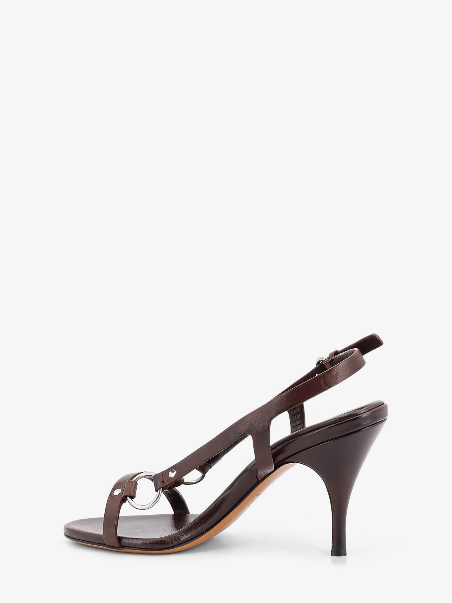 Miu Miu Women Leather Sandals With Metal Detail MIU MIU