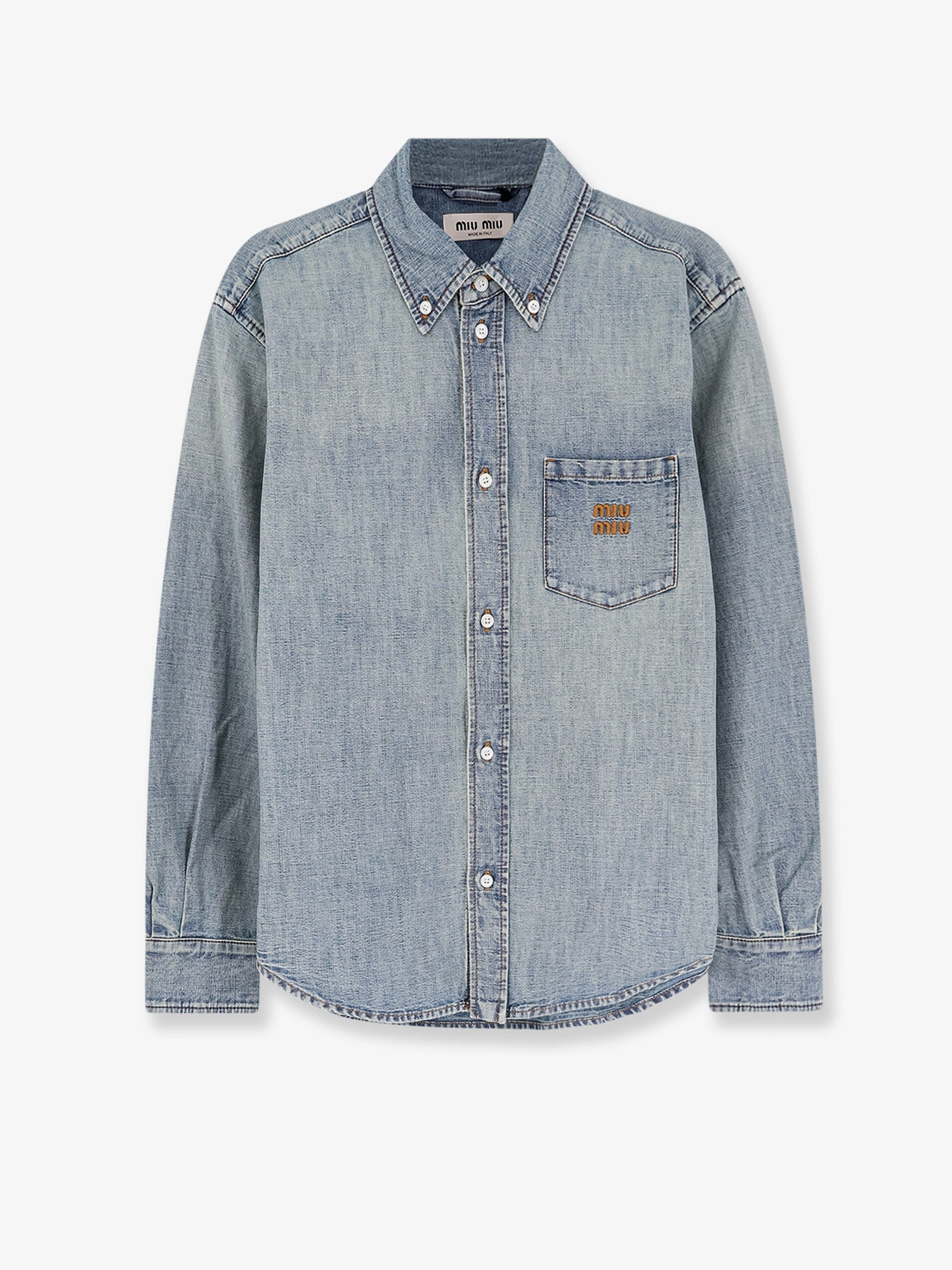 Miu Miu Women Denim Shirt MIU MIU