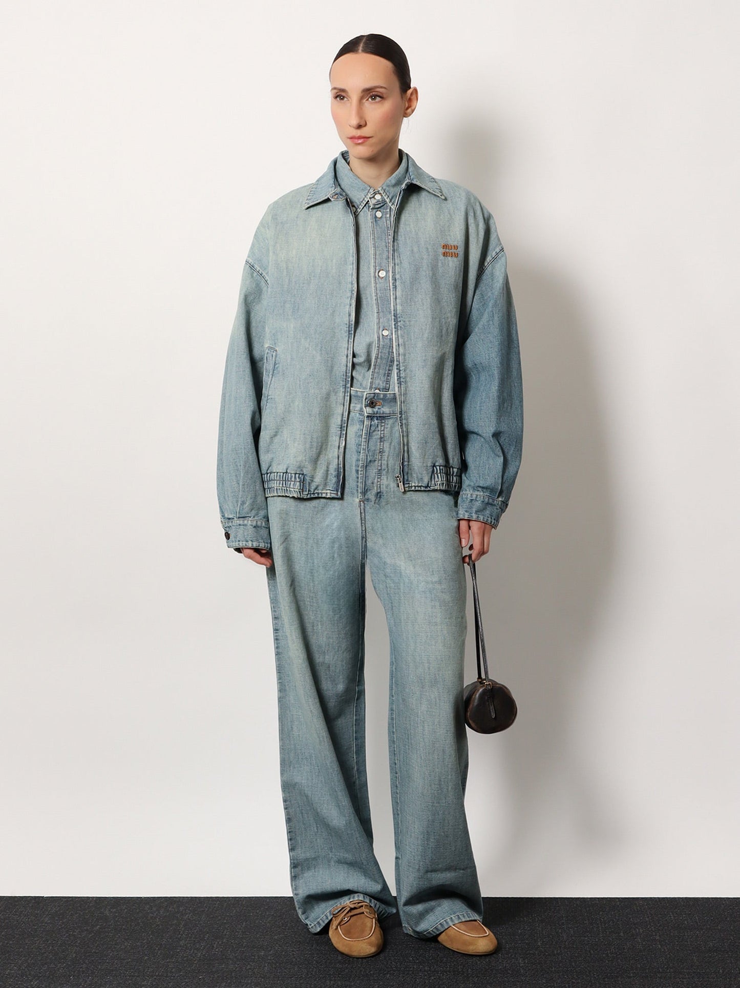 Miu Miu Women Denim Shirt MIU MIU
