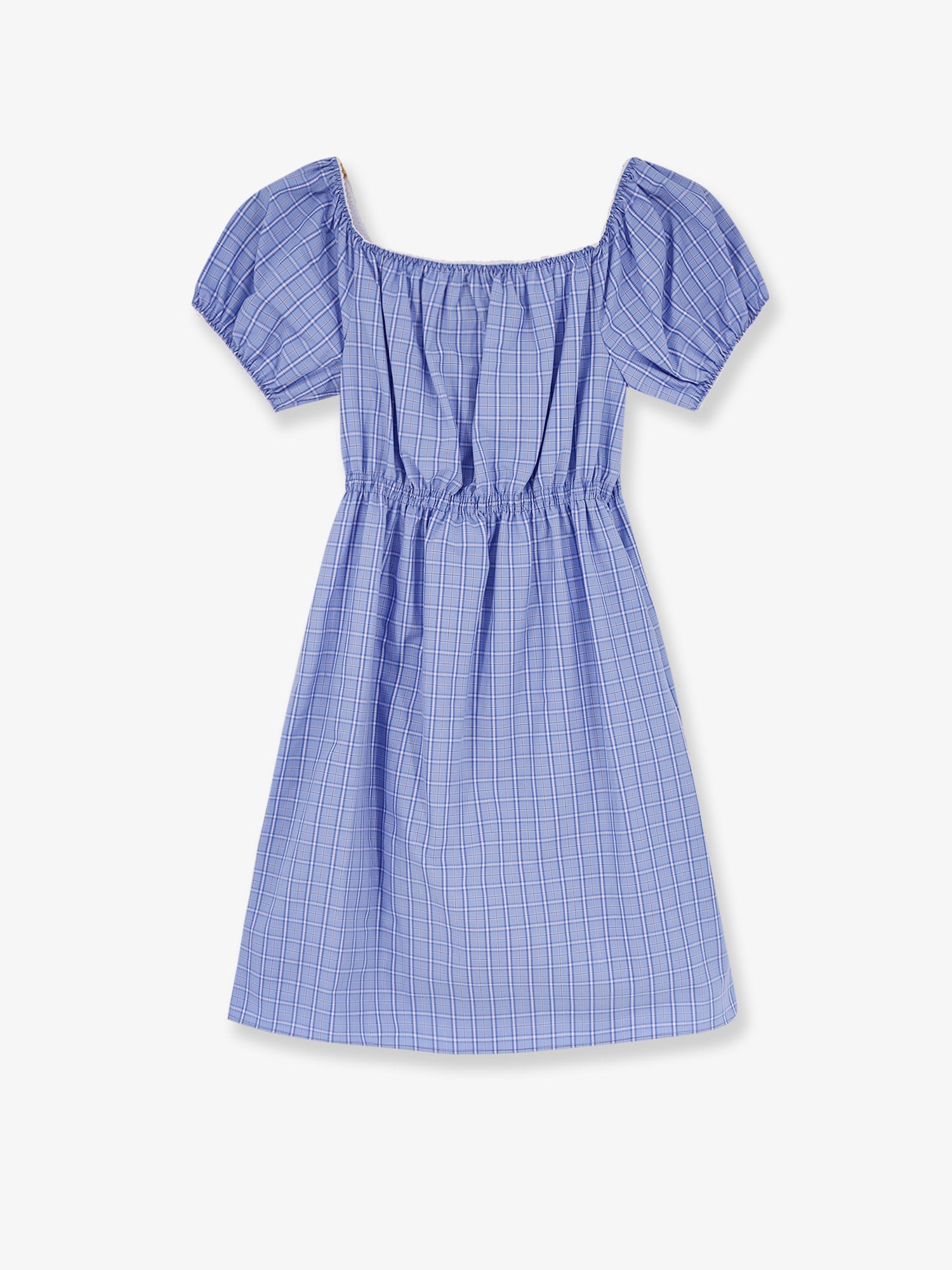 Miu Miu Women Madras Cotton Mini Dress MIU MIU