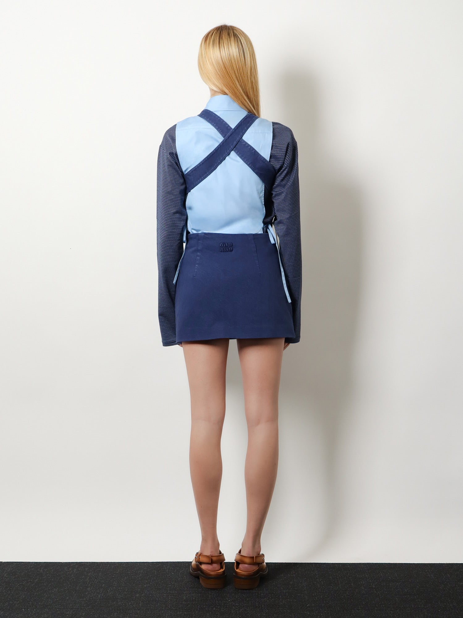 Miu Miu Women Mini Denim Dress MIU MIU
