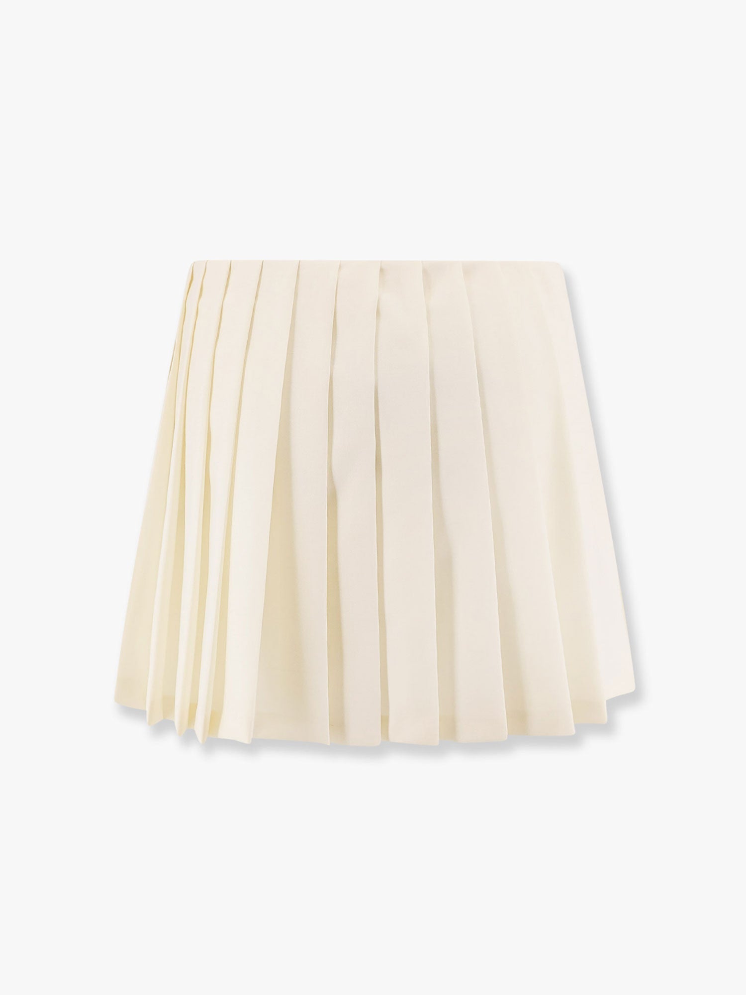 Miu Miu Women Plisse Wool And Mohair Skirt MIU MIU