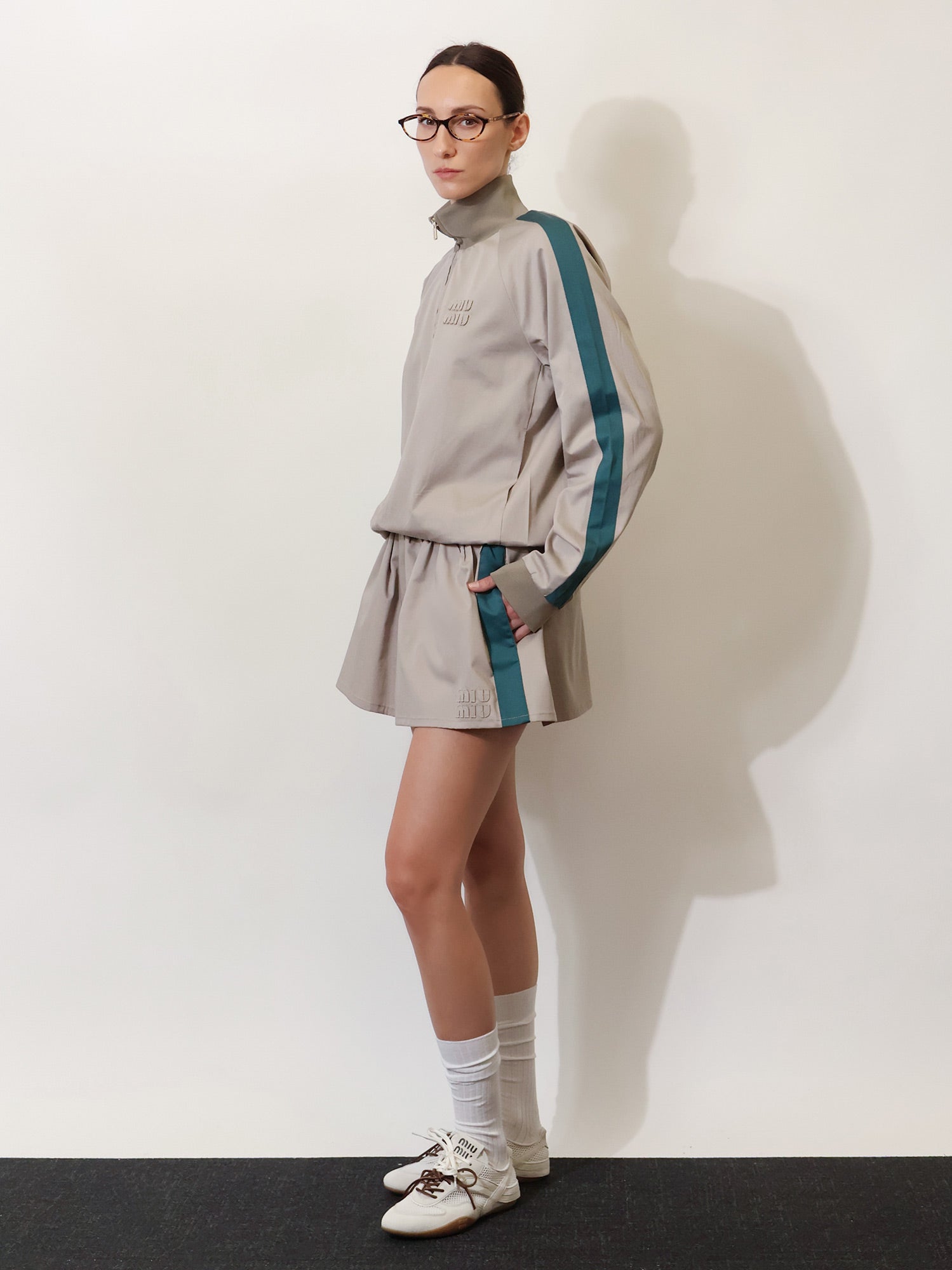 Miu Miu Women Old Twill Mini Skirt MIU MIU