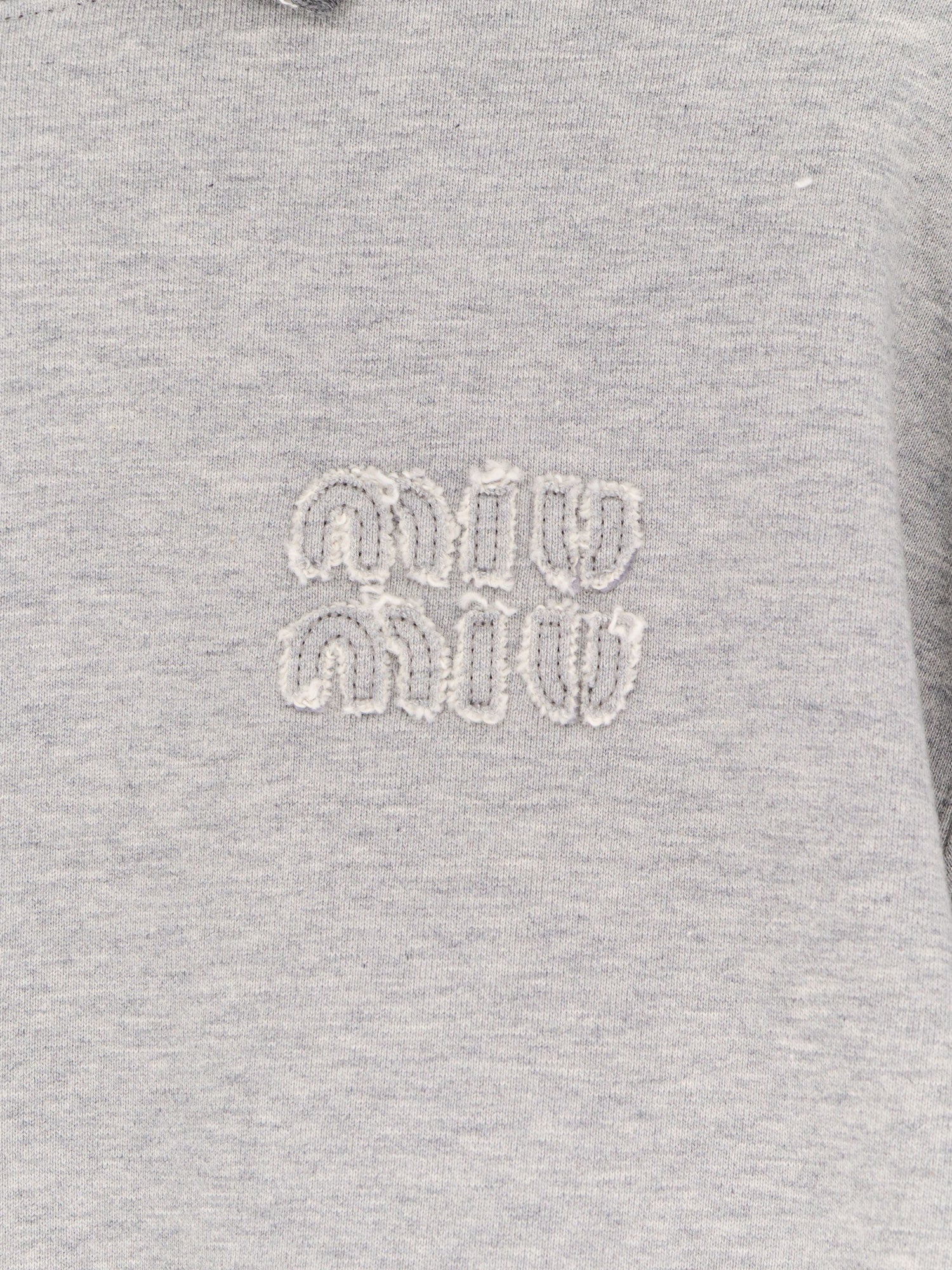 Miu Miu Women Melange Cotton Sweatshirt MIU MIU