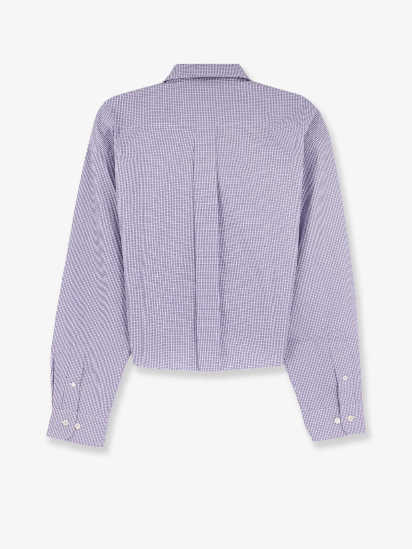 Miu Miu Women Pin Check Cotton Shirt MIU MIU