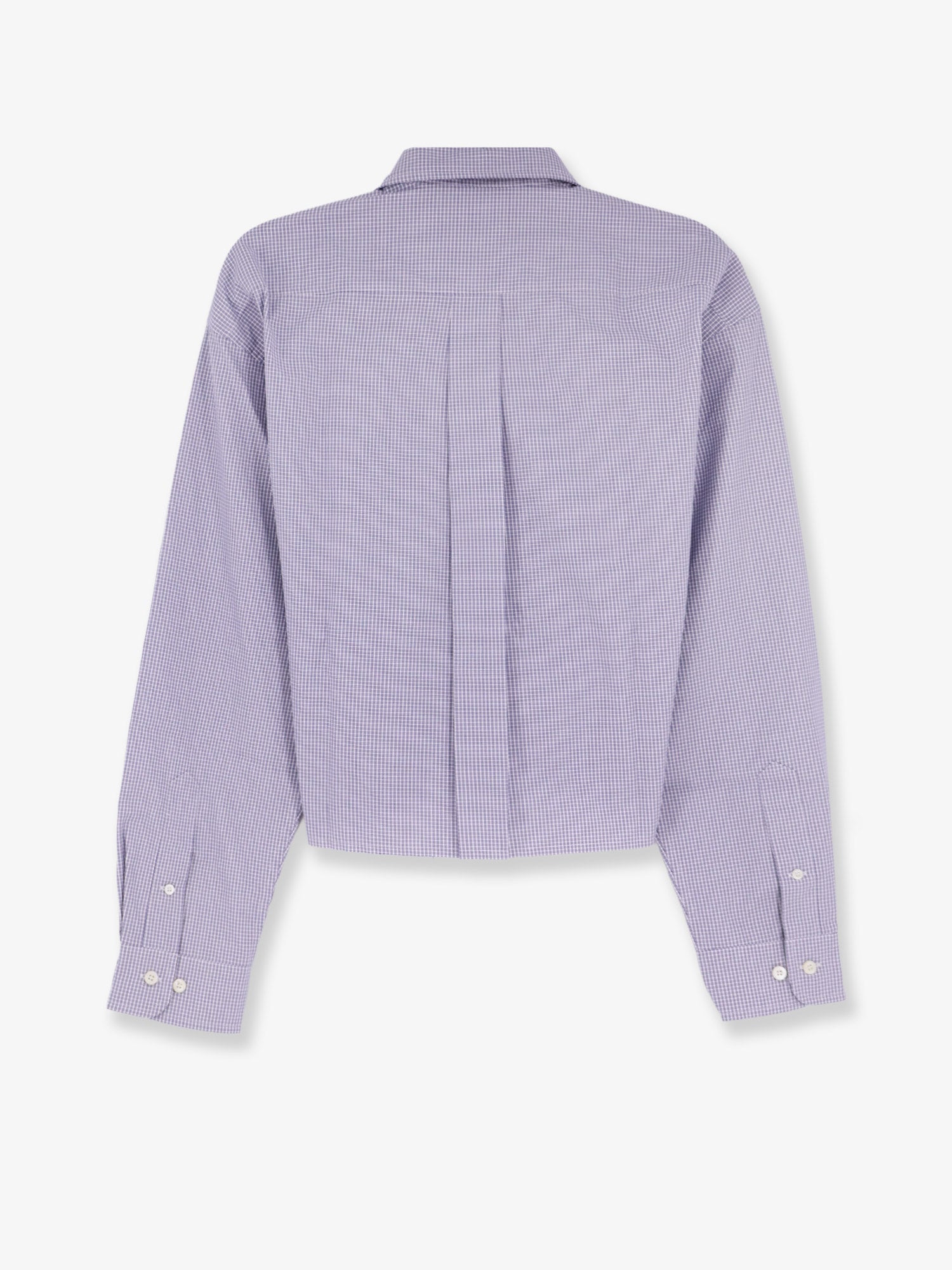 Miu Miu Women Pin Check Cotton Shirt MIU MIU