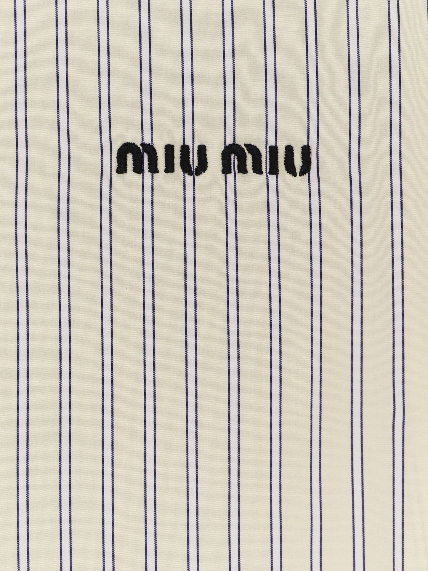Miu Miu Women Striped Cotton Shirt MIU MIU