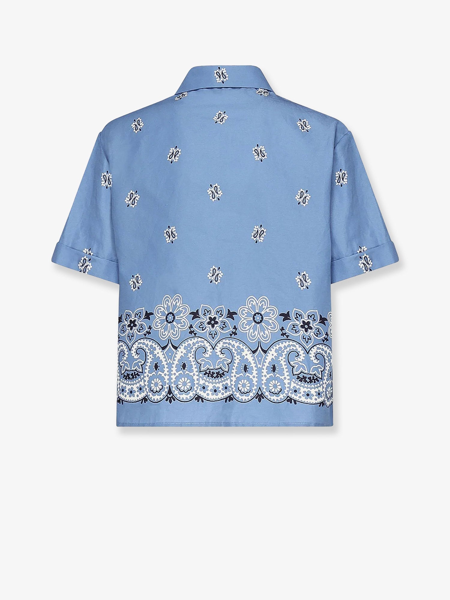 Miu Miu Women Bandana Cotton And Linen Shirt MIU MIU