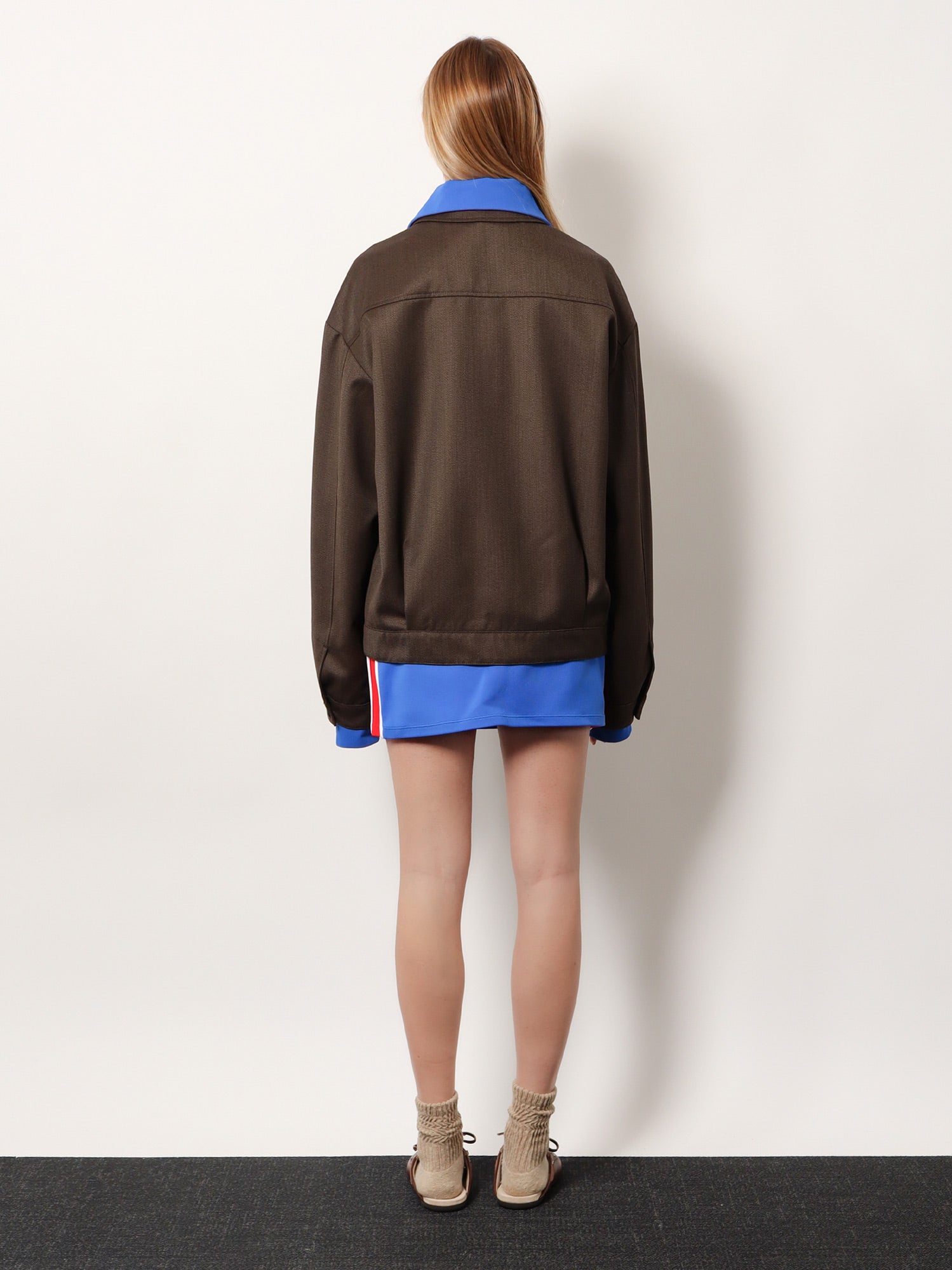 Miu Miu Women Virgin Wool Jacket With Logo Detail MIU MIU