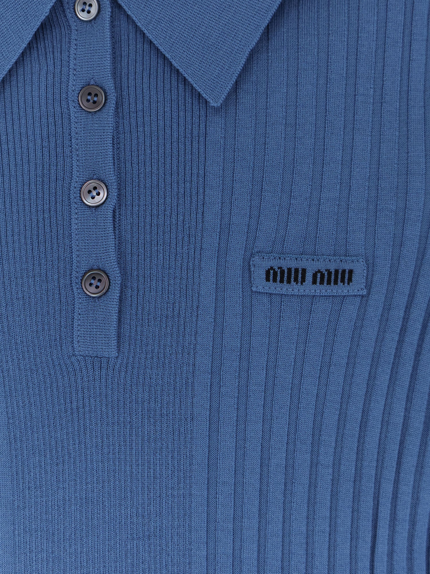 Miu Miu Women Virgin Wool Polo Shirt MIU MIU