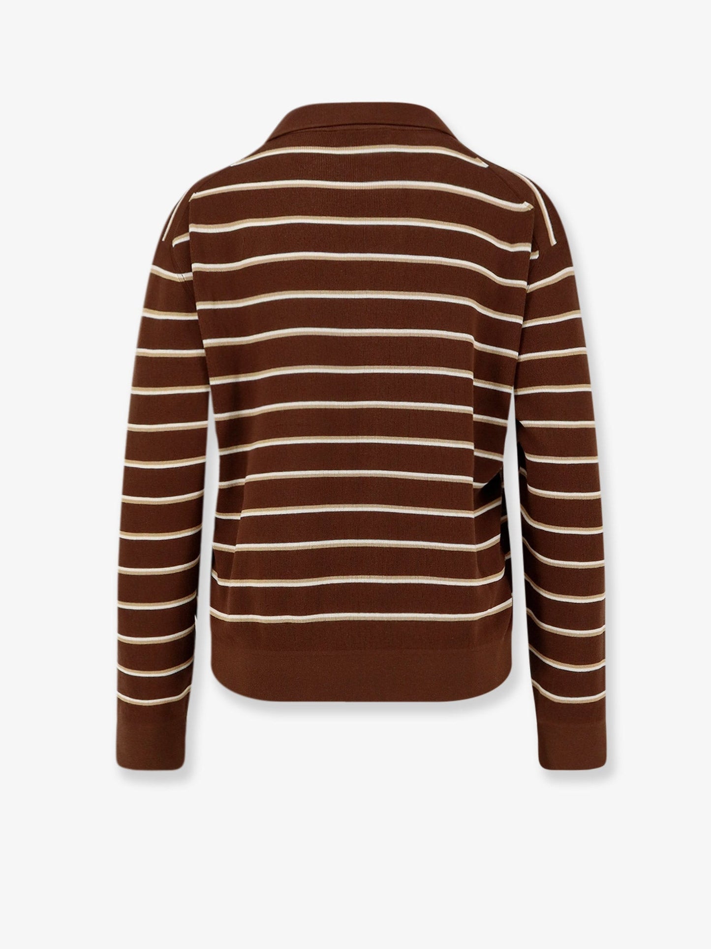 Miu Miu Women Striped Cotton Polo Shirt MIU MIU