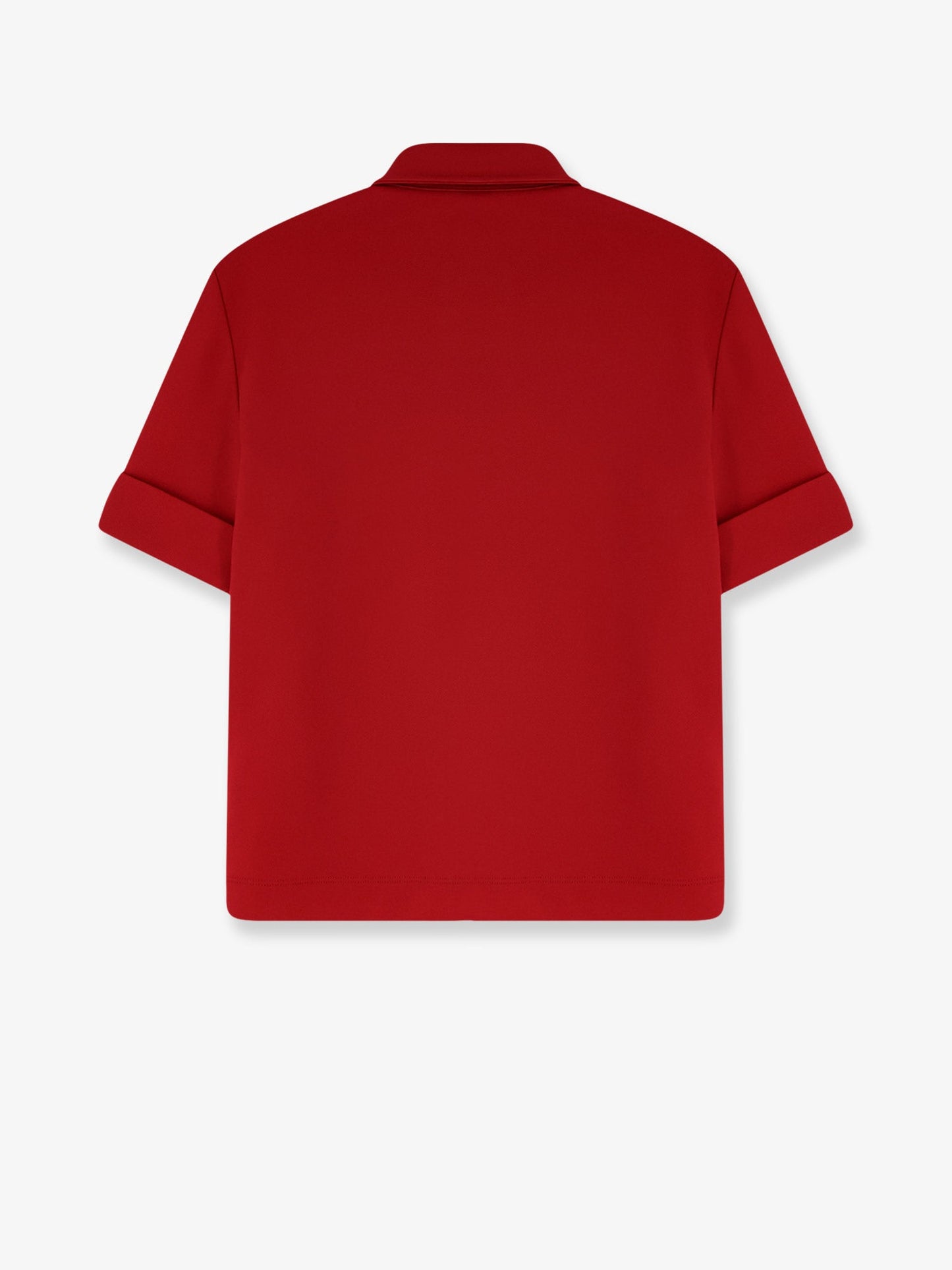 Miu Miu Women Polo Shirt With Lettering Logo Patch MIU MIU