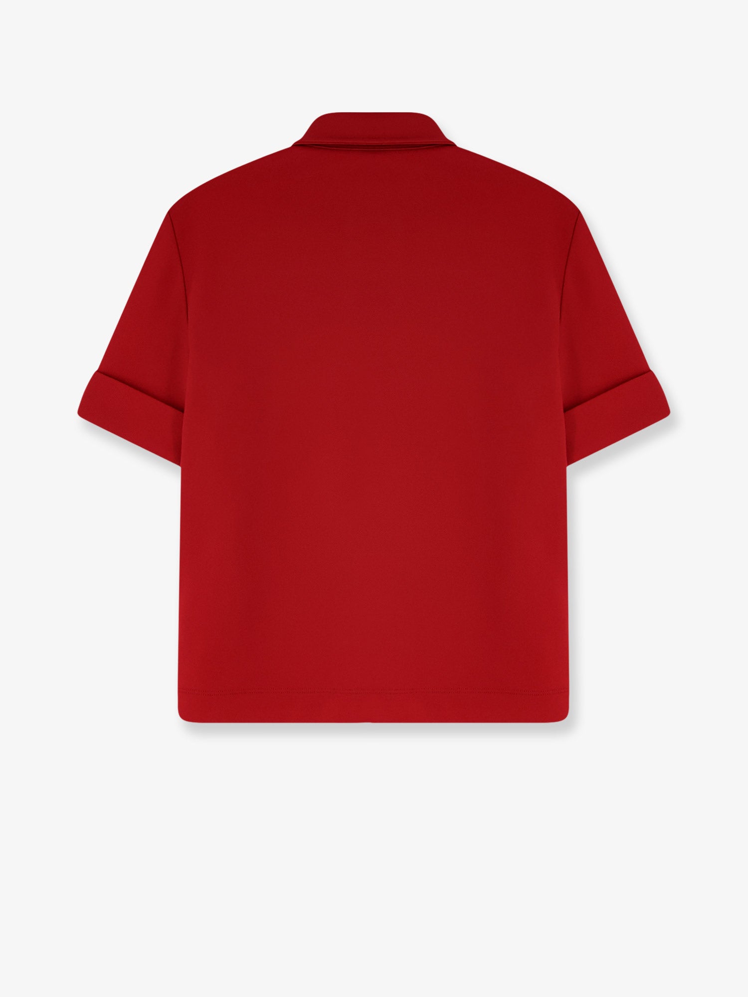 Miu Miu Women Polo Shirt With Lettering Logo Patch MIU MIU