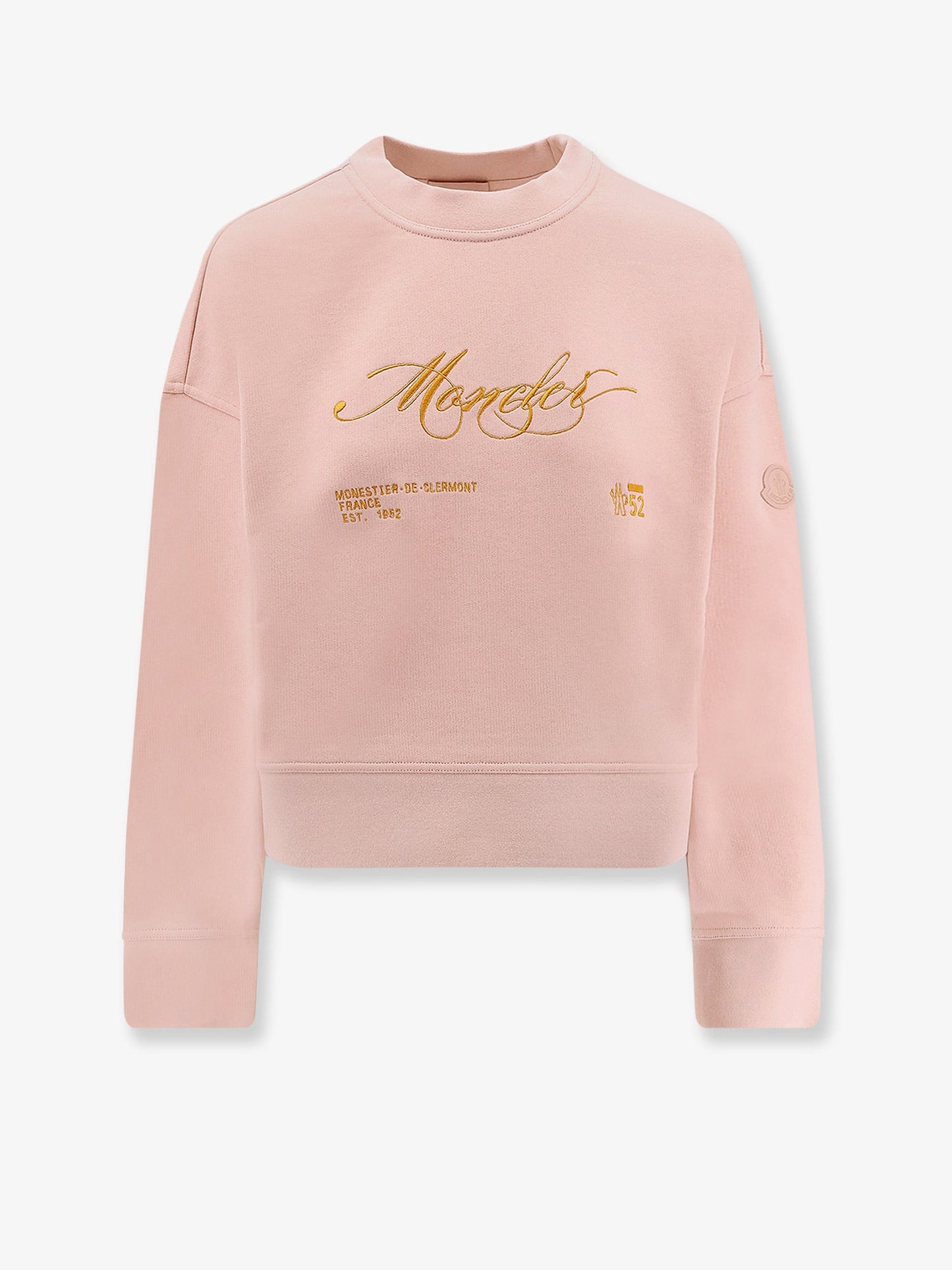 Moncler Women Cotton Sweatshirt With Logo Patch MONCLER