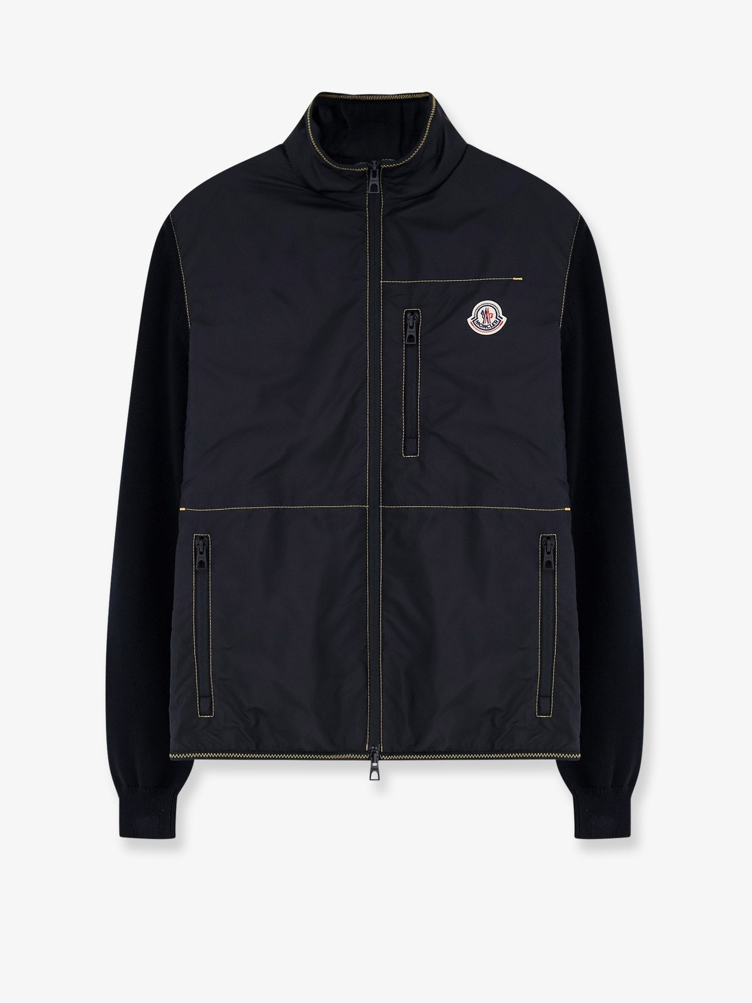 Moncler Men Nylon Jacket With Cotton Inserts MONCLER