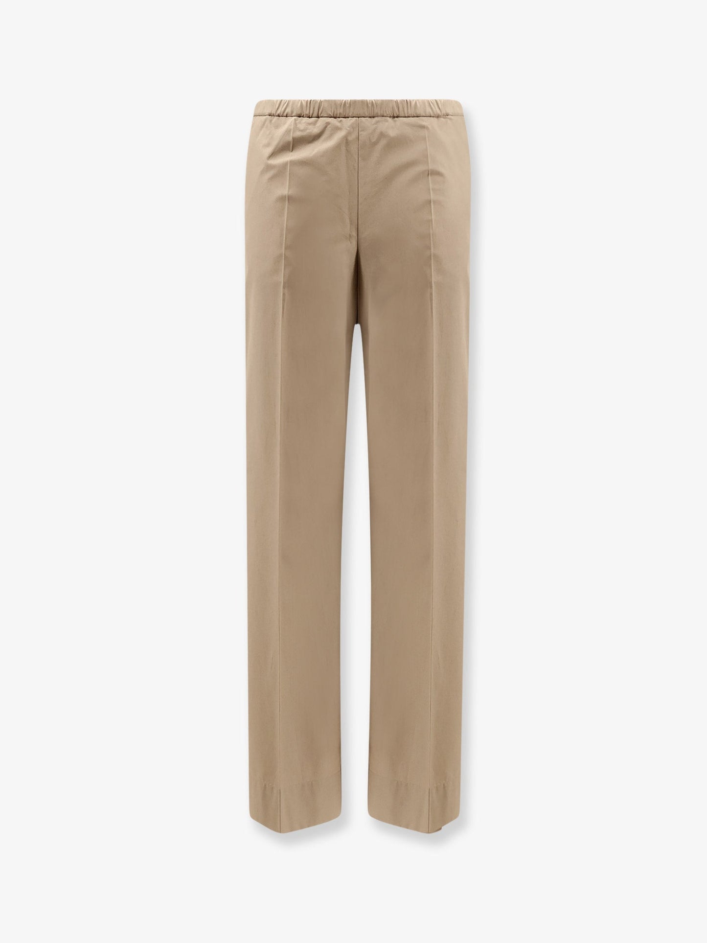 Moncler Women Cotton Trousers With Logo Patch MONCLER