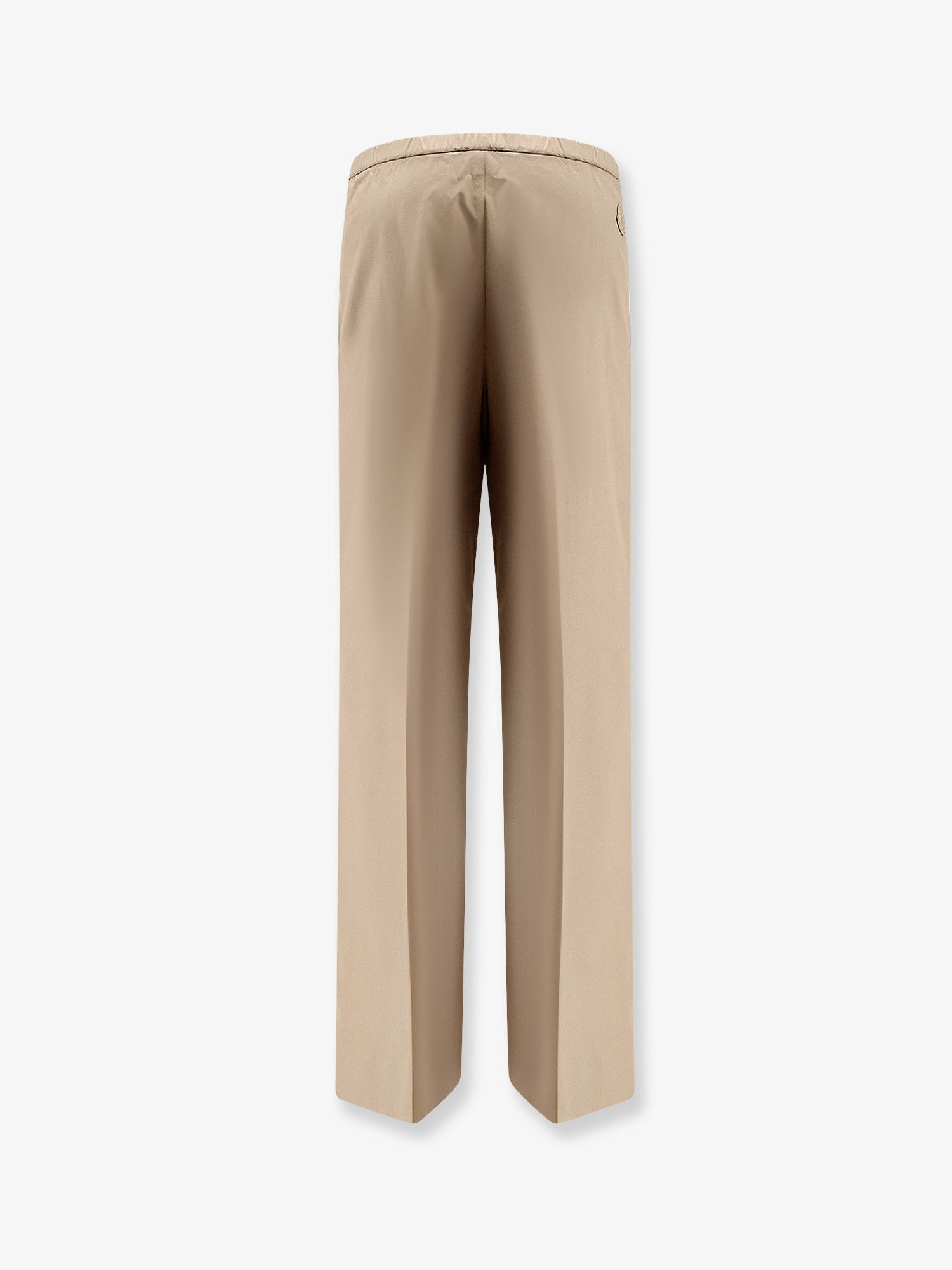 Moncler Women Cotton Trousers With Logo Patch MONCLER