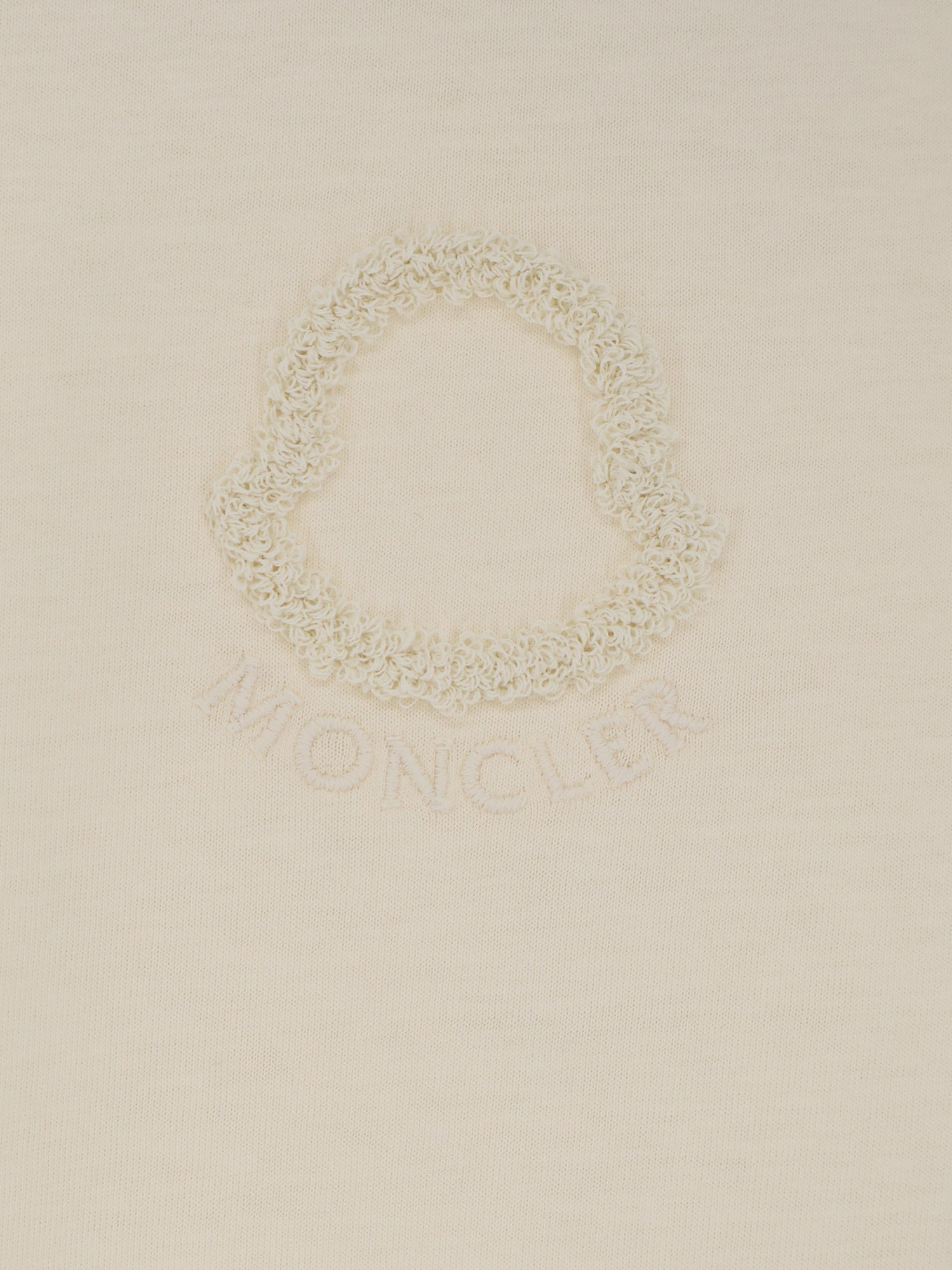 Moncler Women Cotton T-Shirt With Flocked Logo On The Front MONCLER