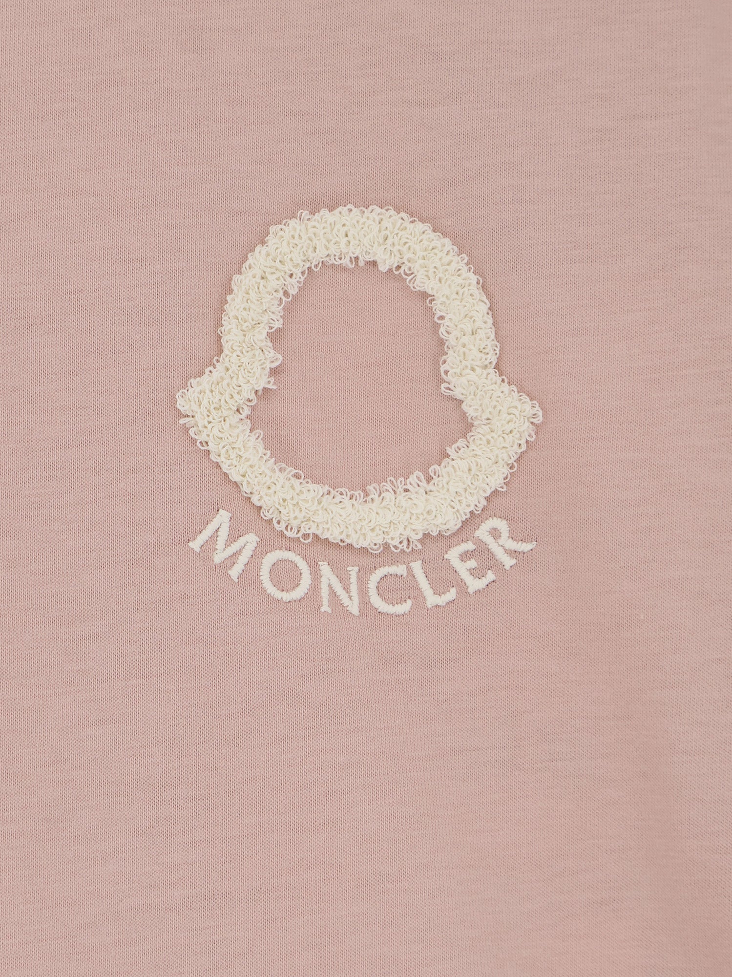 Moncler Women Cotton T-Shirt With Flocked Logo On The Front MONCLER