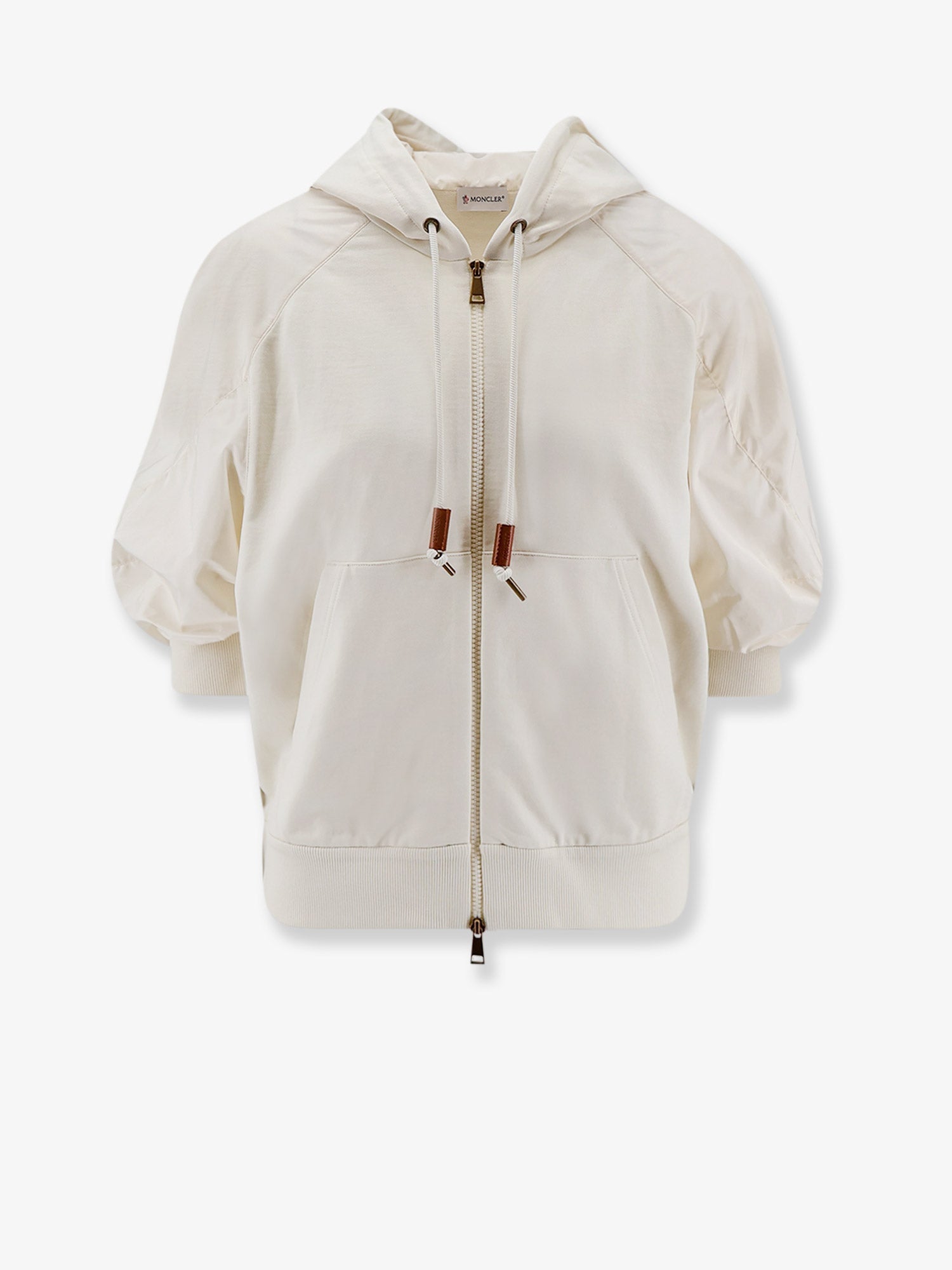 Moncler Women Cotton Sweatshirt With Nylon Sleeves MONCLER