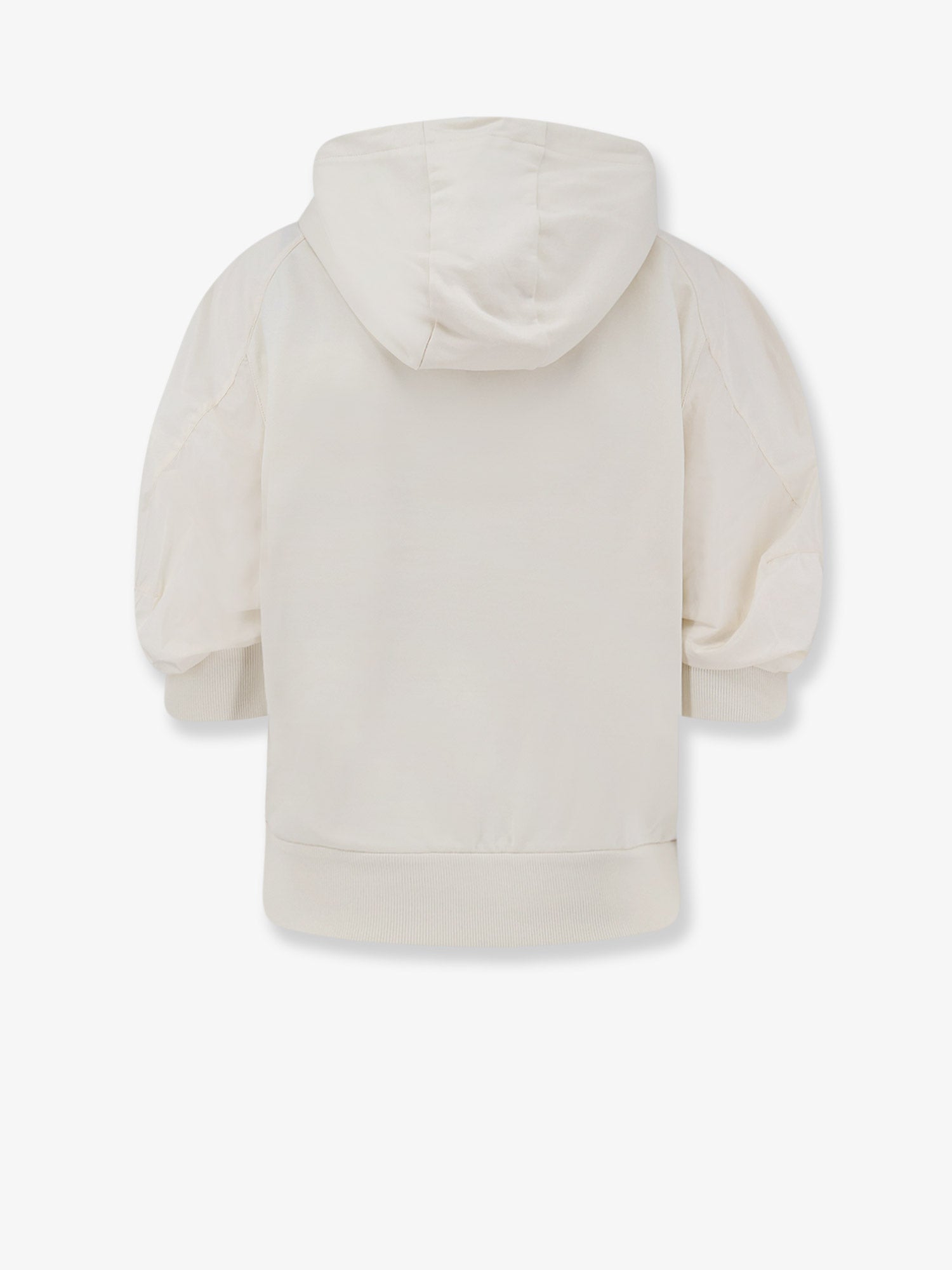 Moncler Women Cotton Sweatshirt With Nylon Sleeves MONCLER