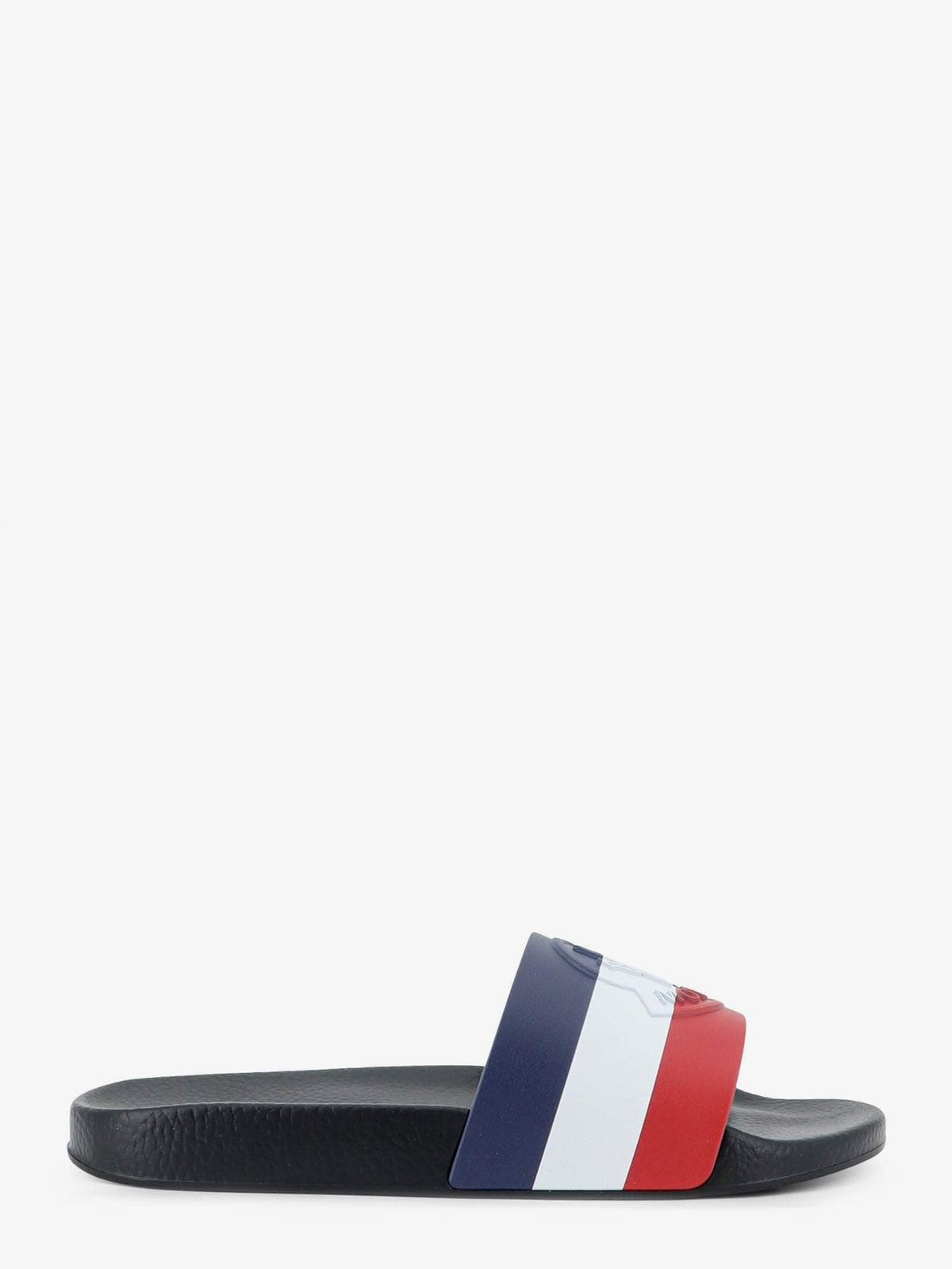 Moncler Men Basile Rubber Sandals With Front Logo Patch MONCLER
