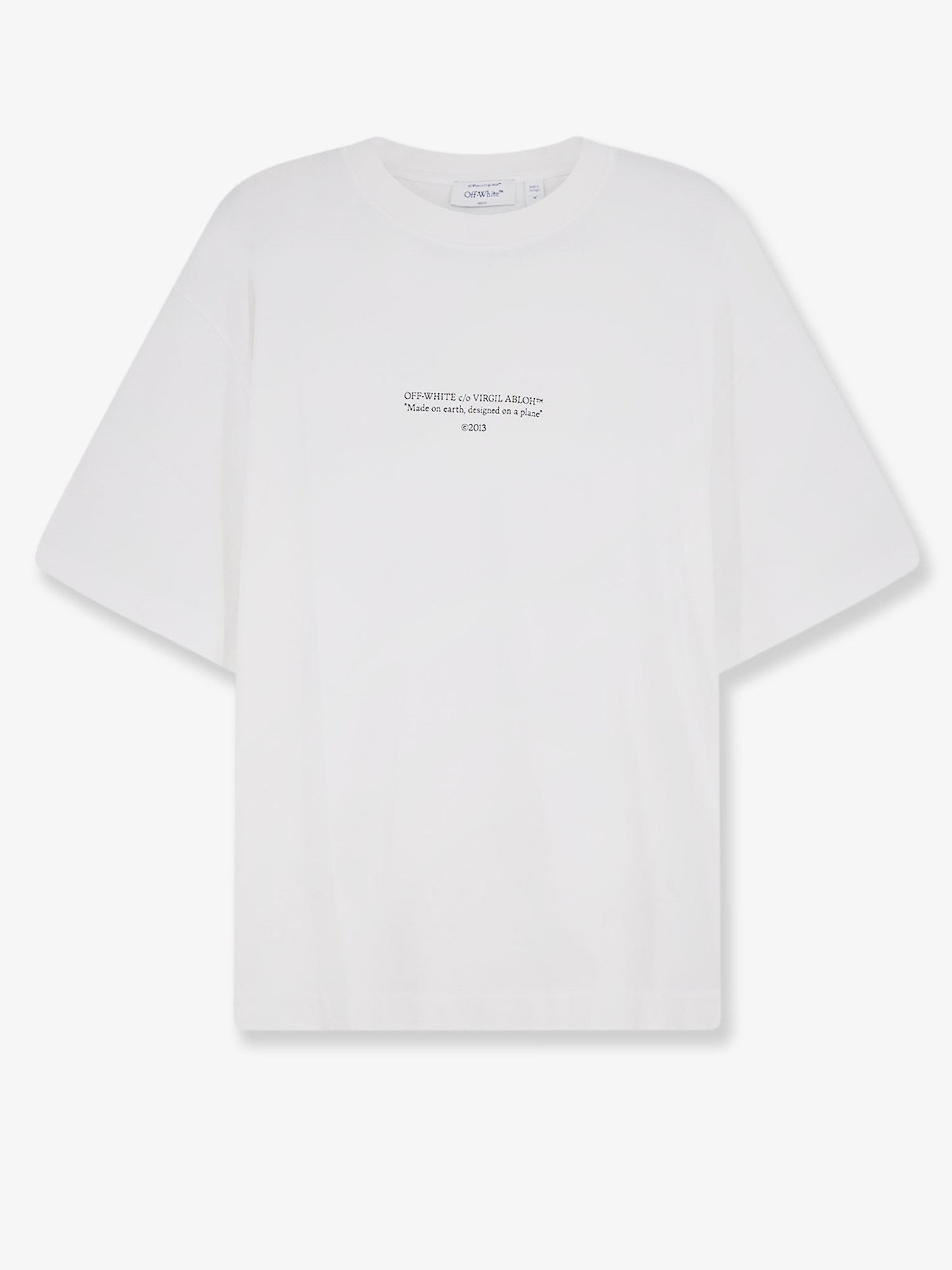 Off White Men Statement Cotton T-Shirt OFF-WHITE