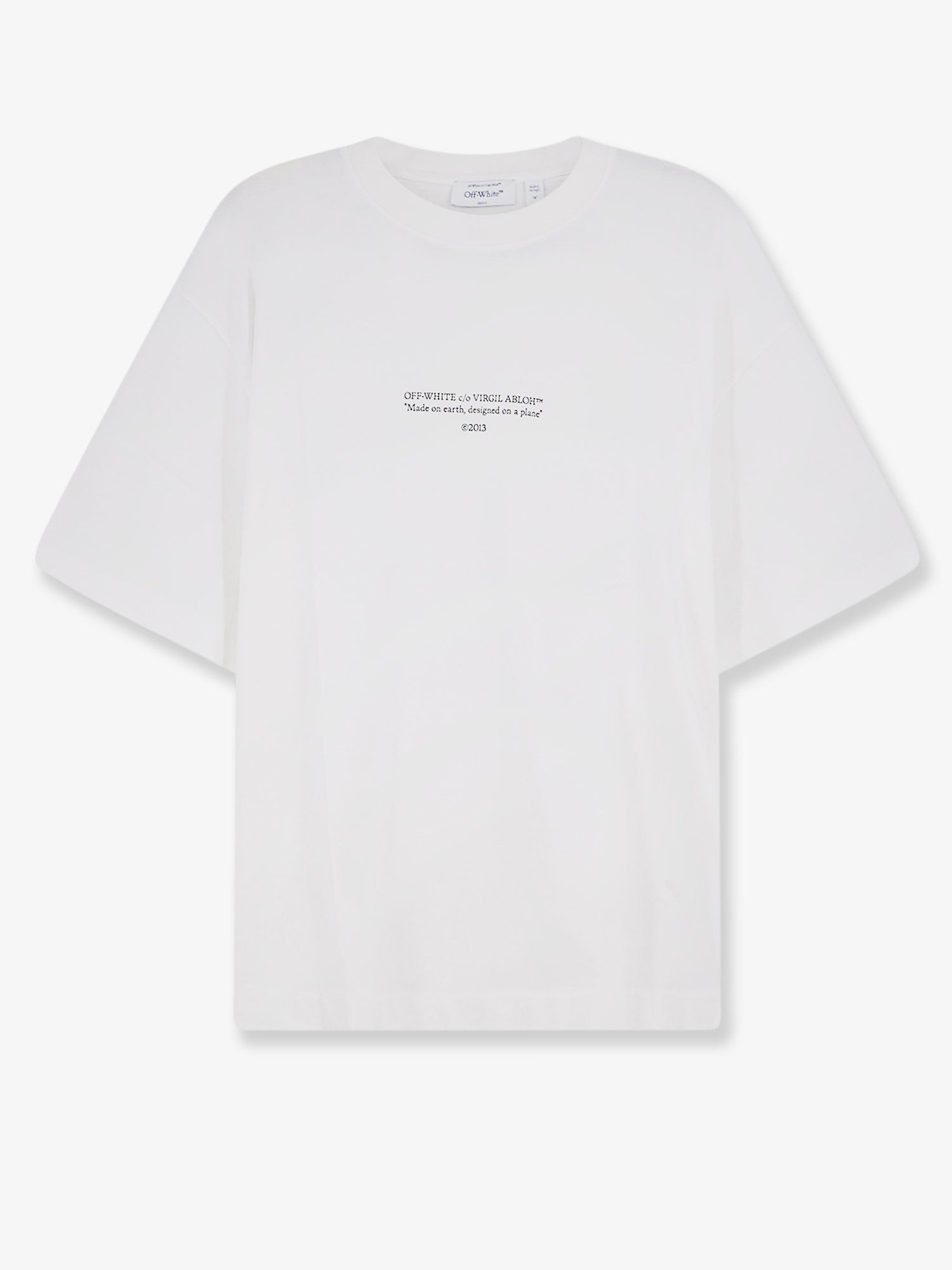 Off White Men Statement Cotton T-Shirt OFF-WHITE