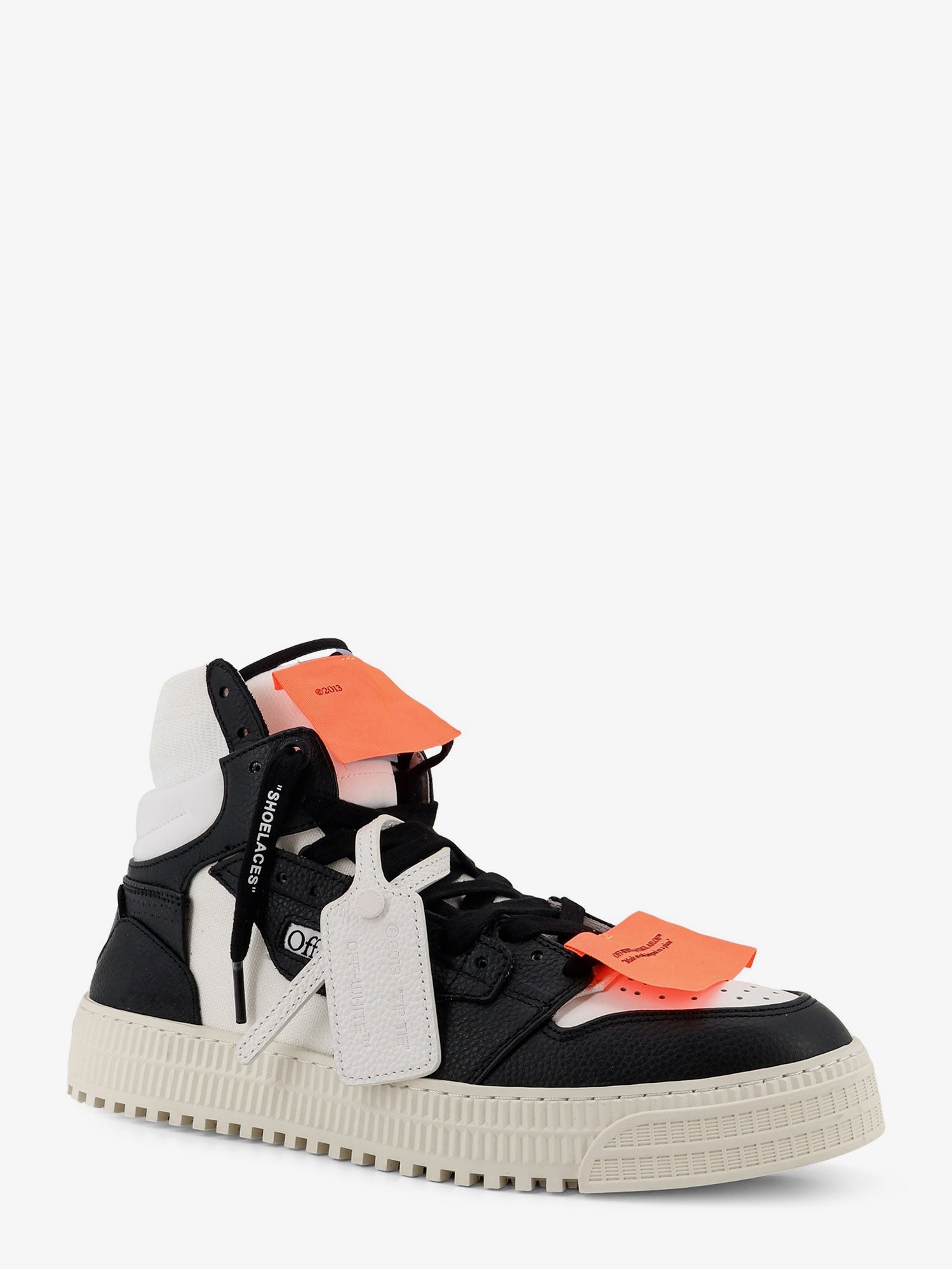 Off White Men 3.0 Court High Top Leather Sneakers OFF-WHITE