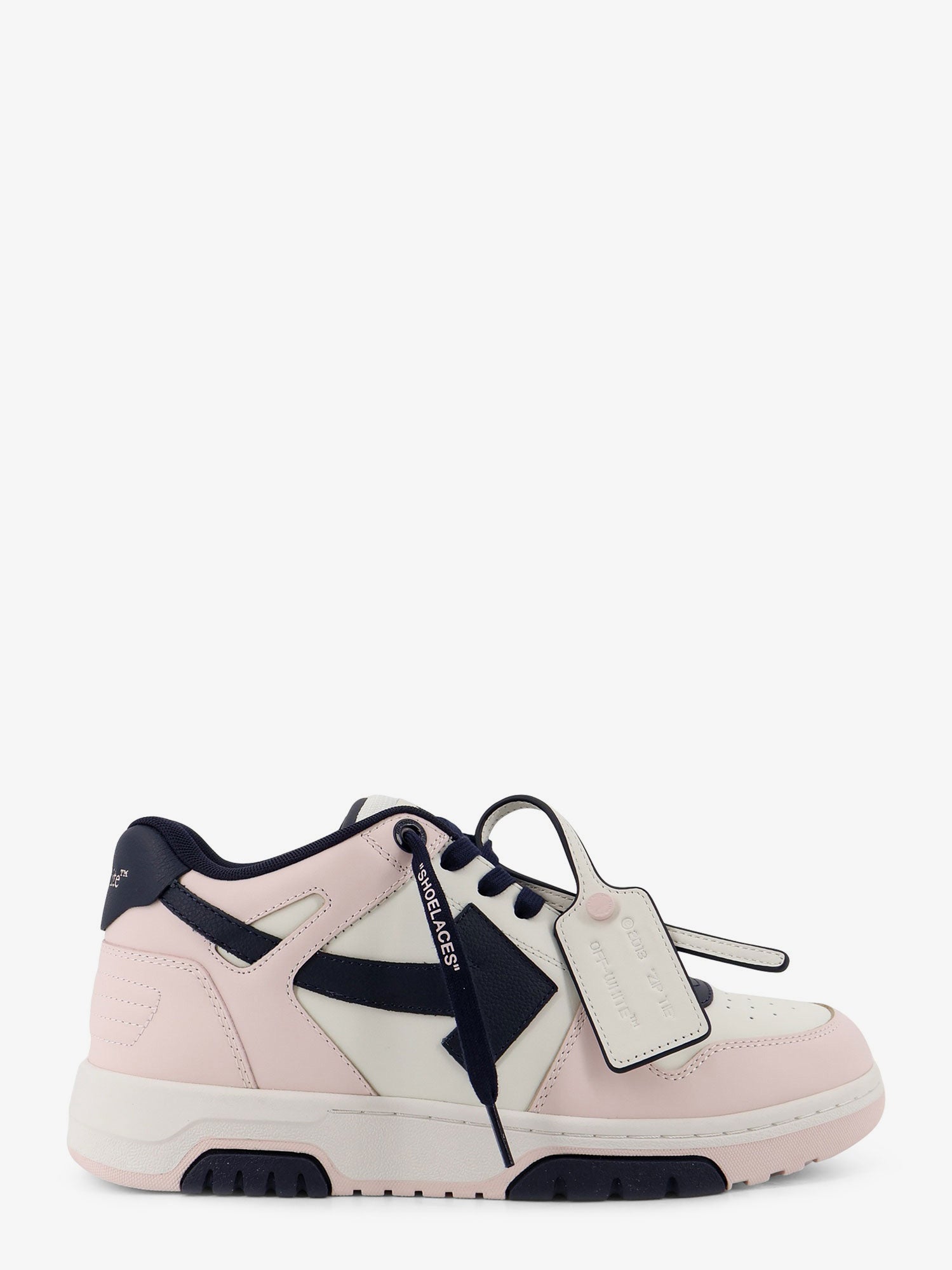 Off White Men Out Of Office Leather Sneakers With Iconic Logo On The Side OFF-WHITE