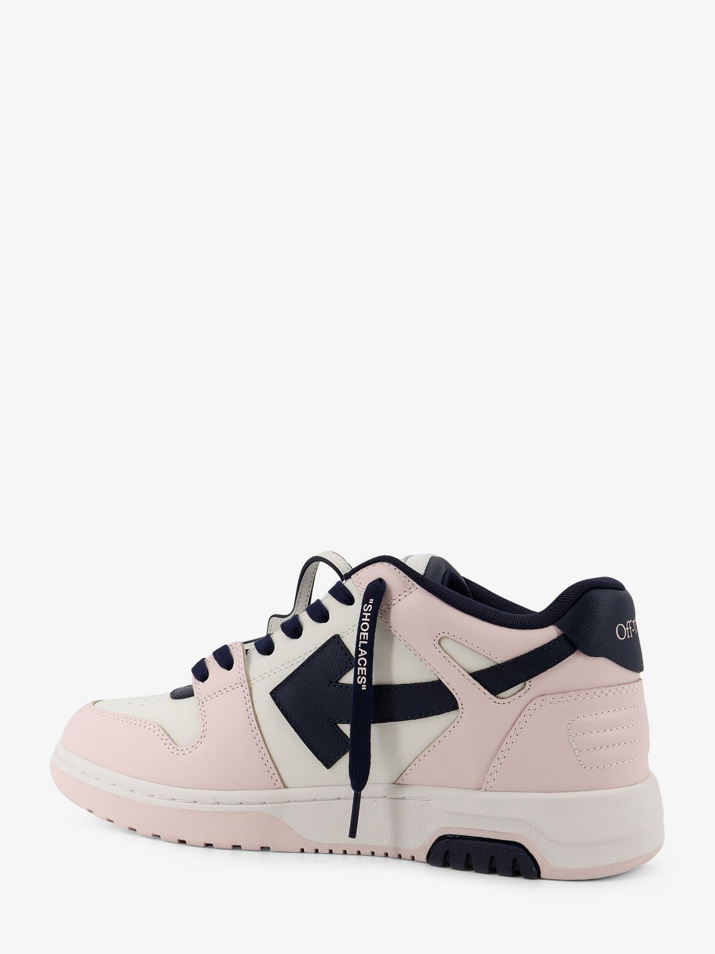 Off White Men Out Of Office Leather Sneakers With Iconic Logo On The Side OFF-WHITE