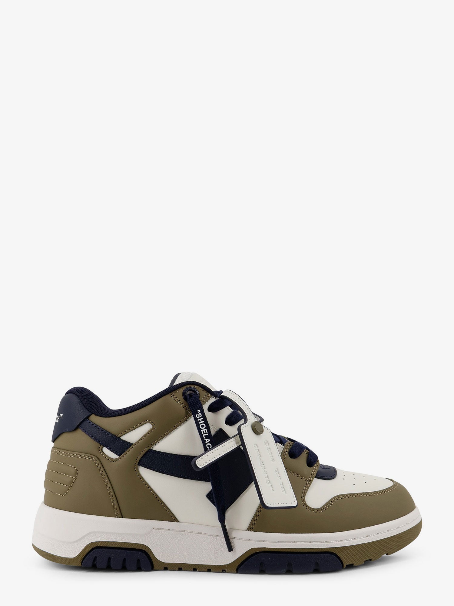 Off White Men Out Of Office Leather Sneakers With Iconic Side Logo OFF-WHITE