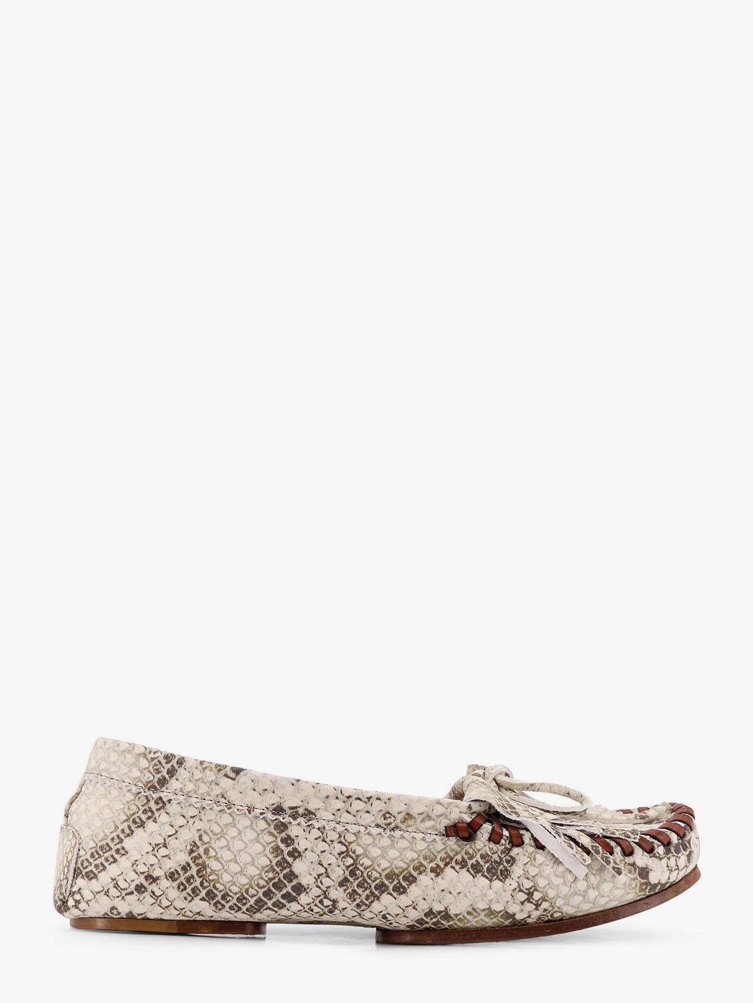 Paris Texas Women Indiana Leather Loafers With Croco Print PARIS TEXAS