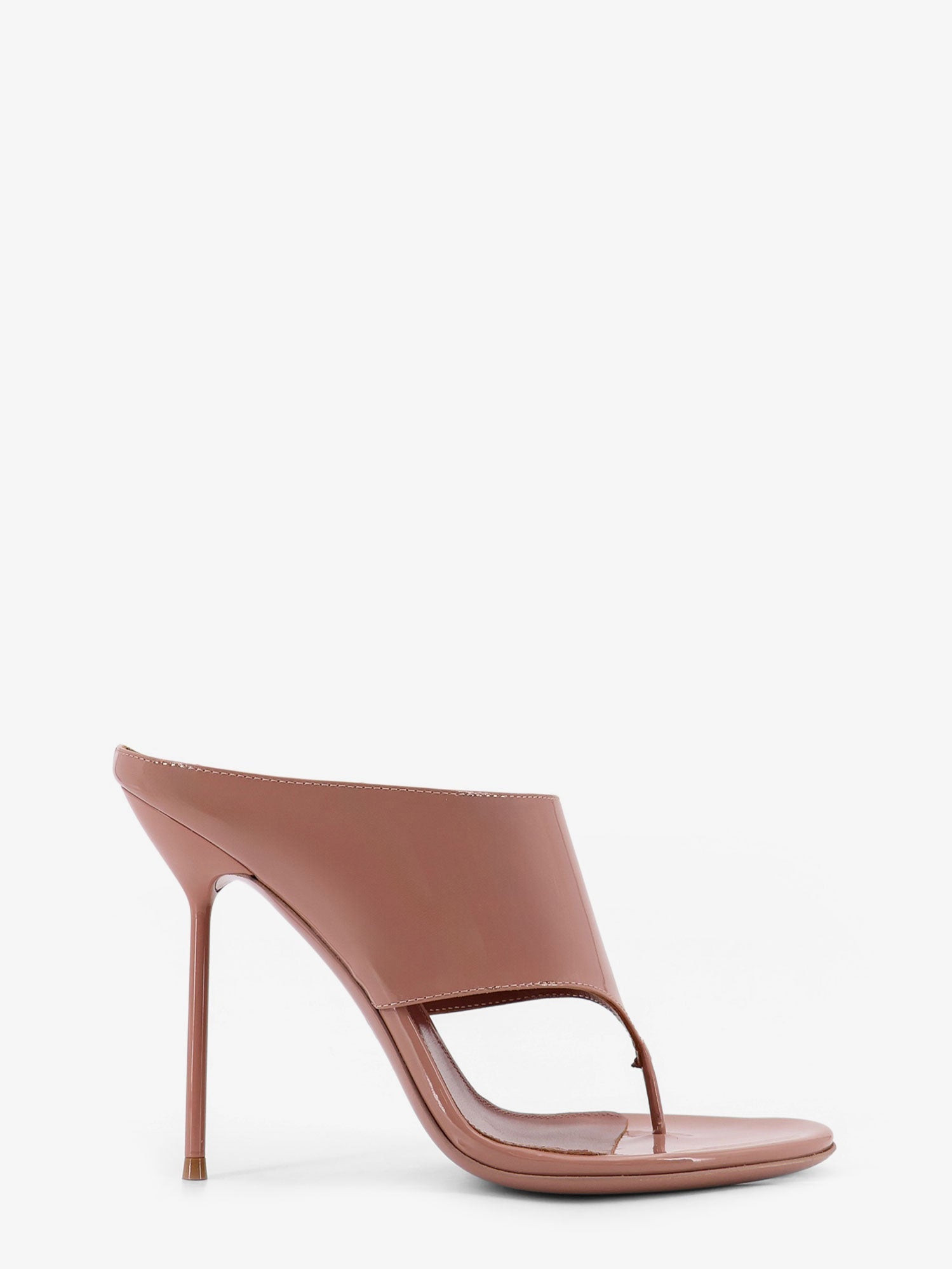 Paris Texas Women Lidia Thong Patent Leather Sandals PARIS TEXAS
