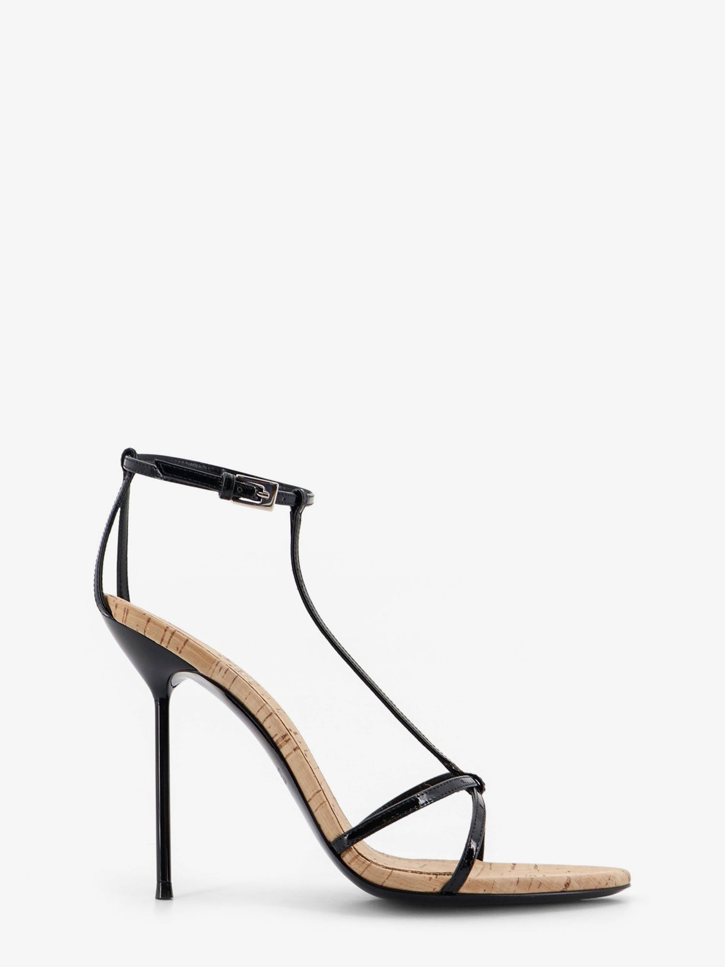 Paris Texas Women Lidia Leather And Cork Sandals PARIS TEXAS
