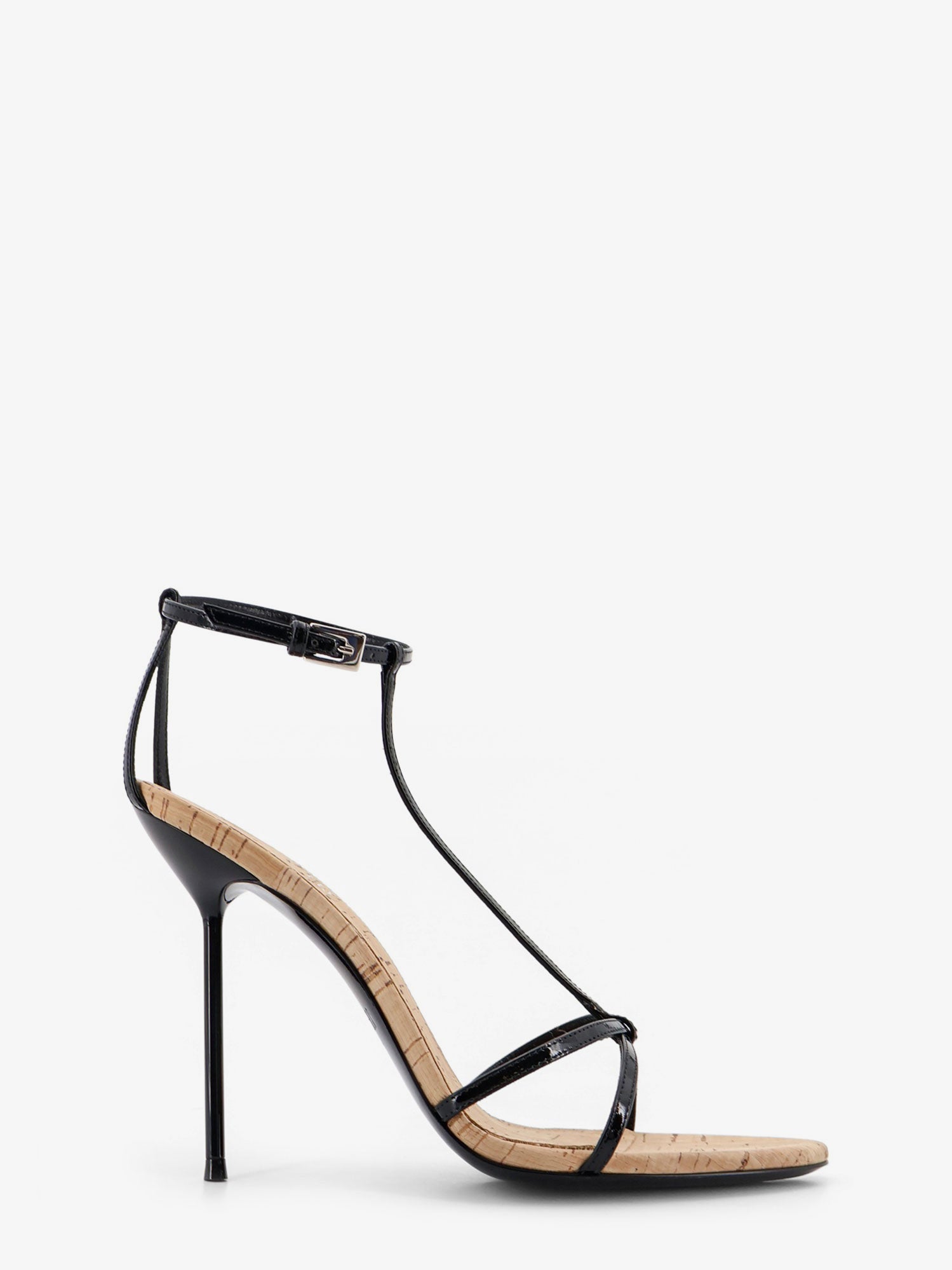 Paris Texas Women Lidia Leather And Cork Sandals PARIS TEXAS