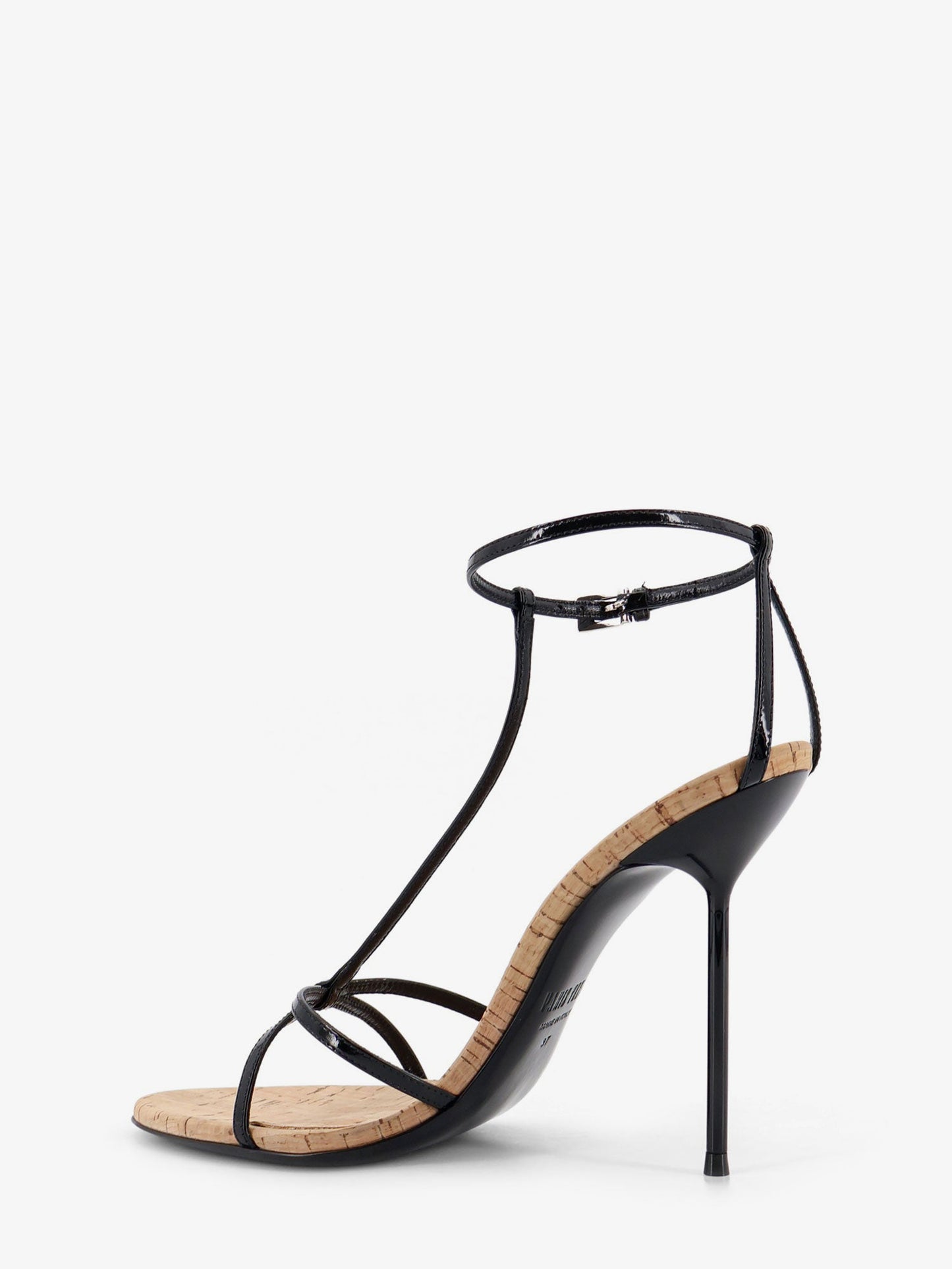 Paris Texas Women Lidia Leather And Cork Sandals PARIS TEXAS
